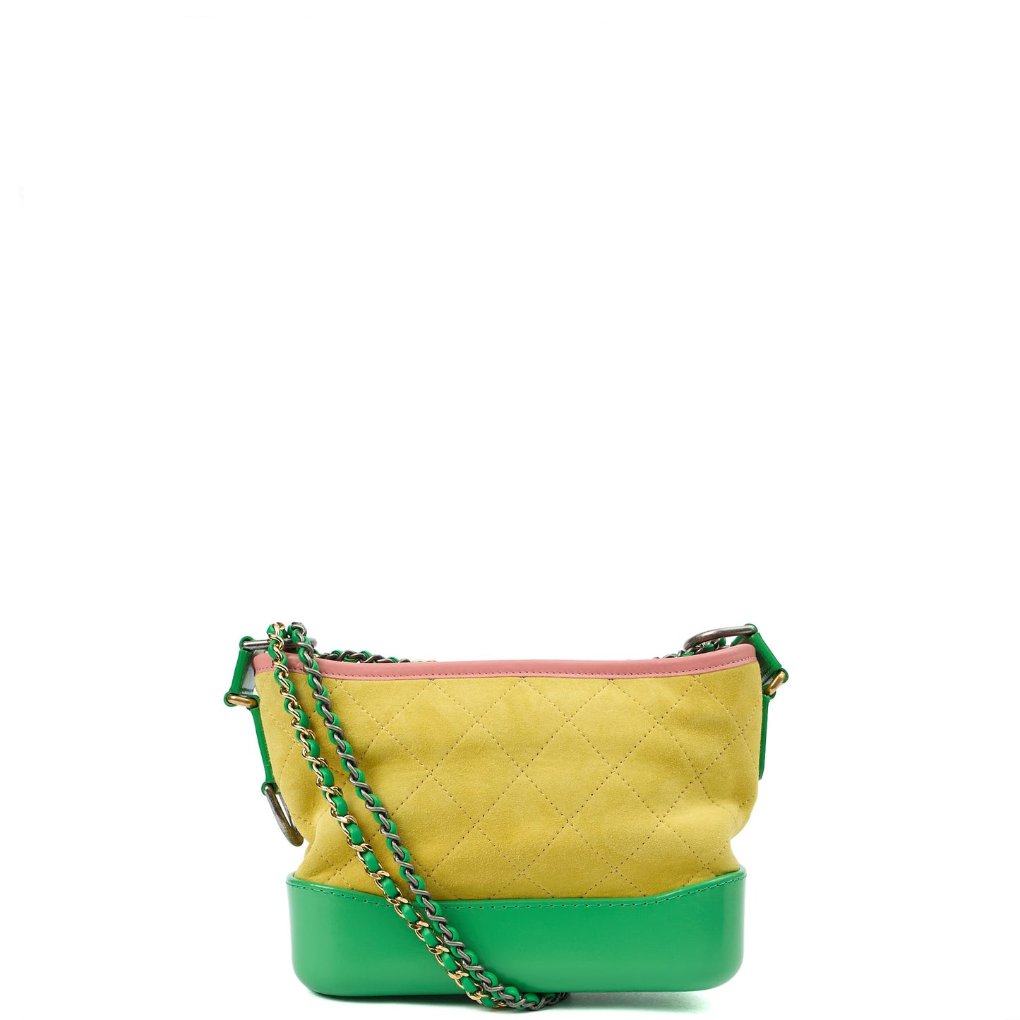 Chanel Cross Body Gabrielle Hobo - Small in Yellow, Suede — Alternate View 23
