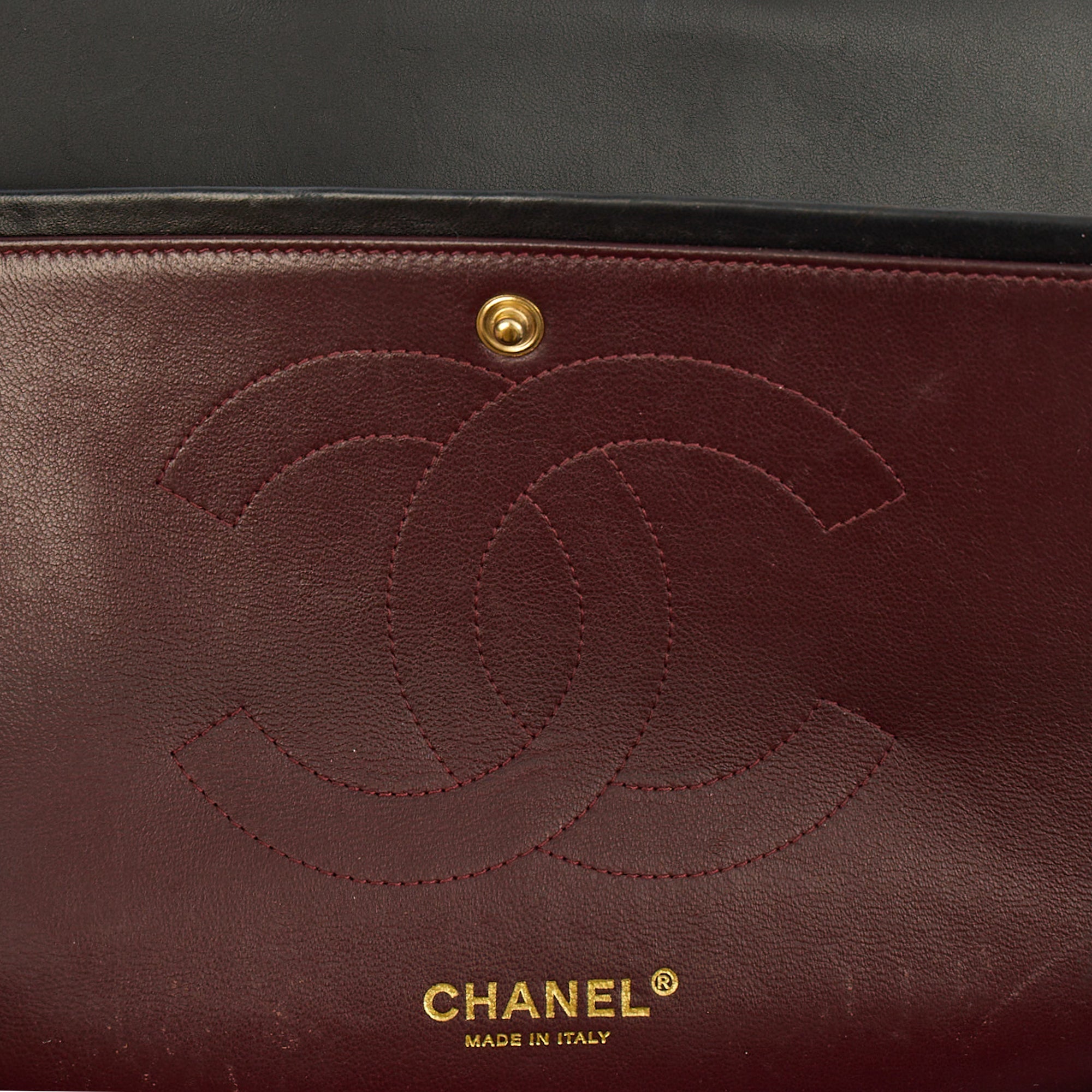 Chanel Shoulder Bag Classic Double Flap - Large in Black, Lambskin Leather — Alternate View 11