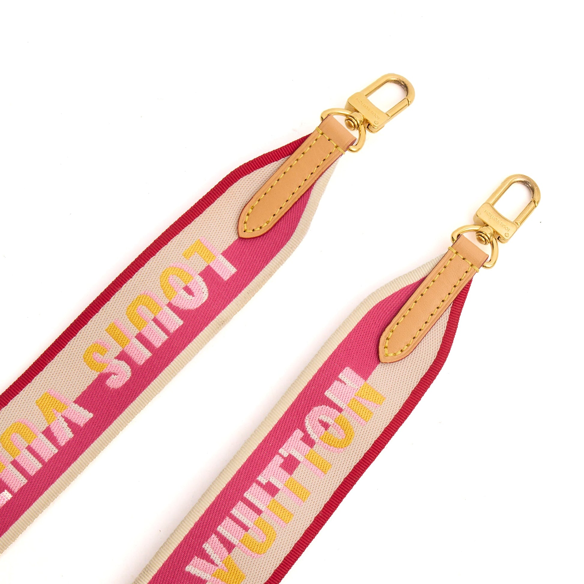 Louis Vuitton Other Bandouliere (Shoulder Strap) in Mini Lin Pink, invalid — Detail View