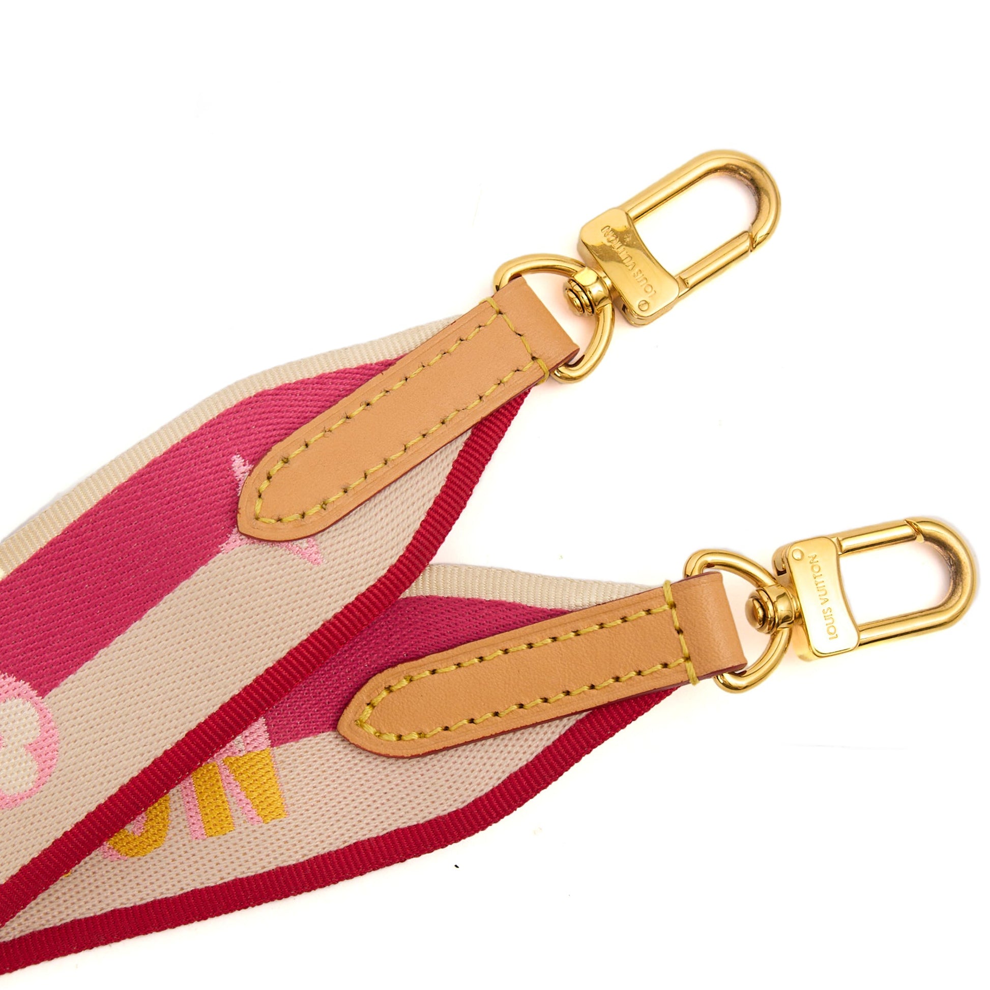 Louis Vuitton Other Bandouliere (Shoulder Strap) in Mini Lin Pink, invalid — Lifestyle View