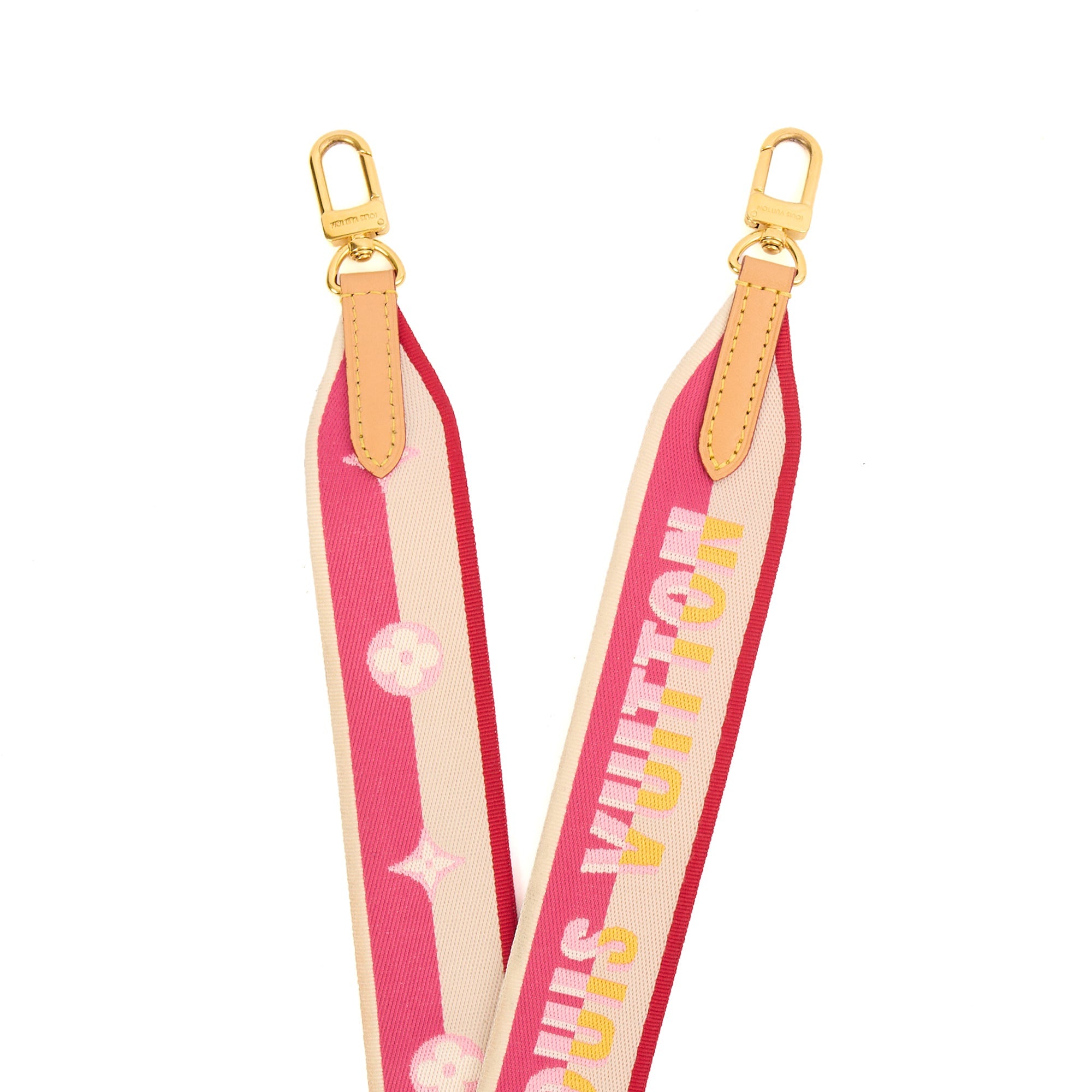 Louis Vuitton Other Bandouliere (Shoulder Strap) in Mini Lin Pink, invalid — Front View
