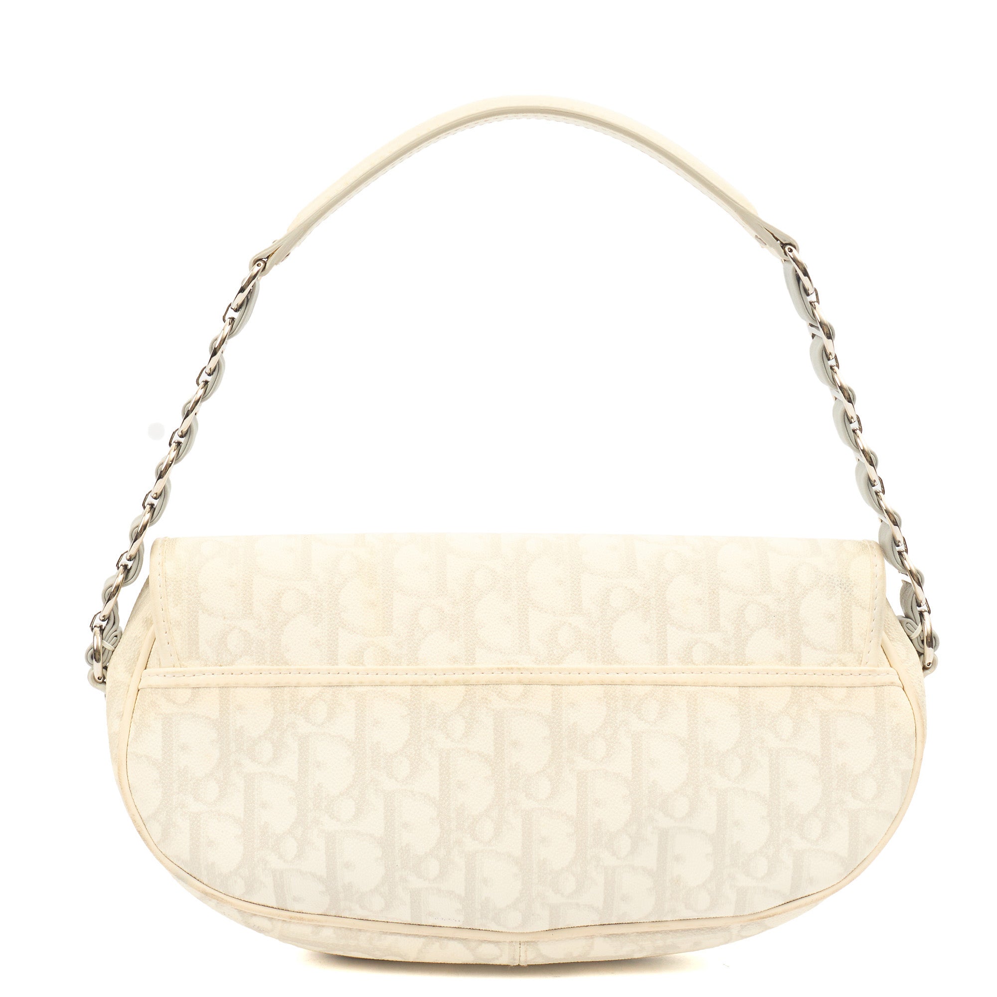 Christian Dior Shoulder Bag Romantique  in White, Leather — Alternate View 11