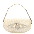 Christian Dior Shoulder Bag Romantique  in White, Leather — Front View
