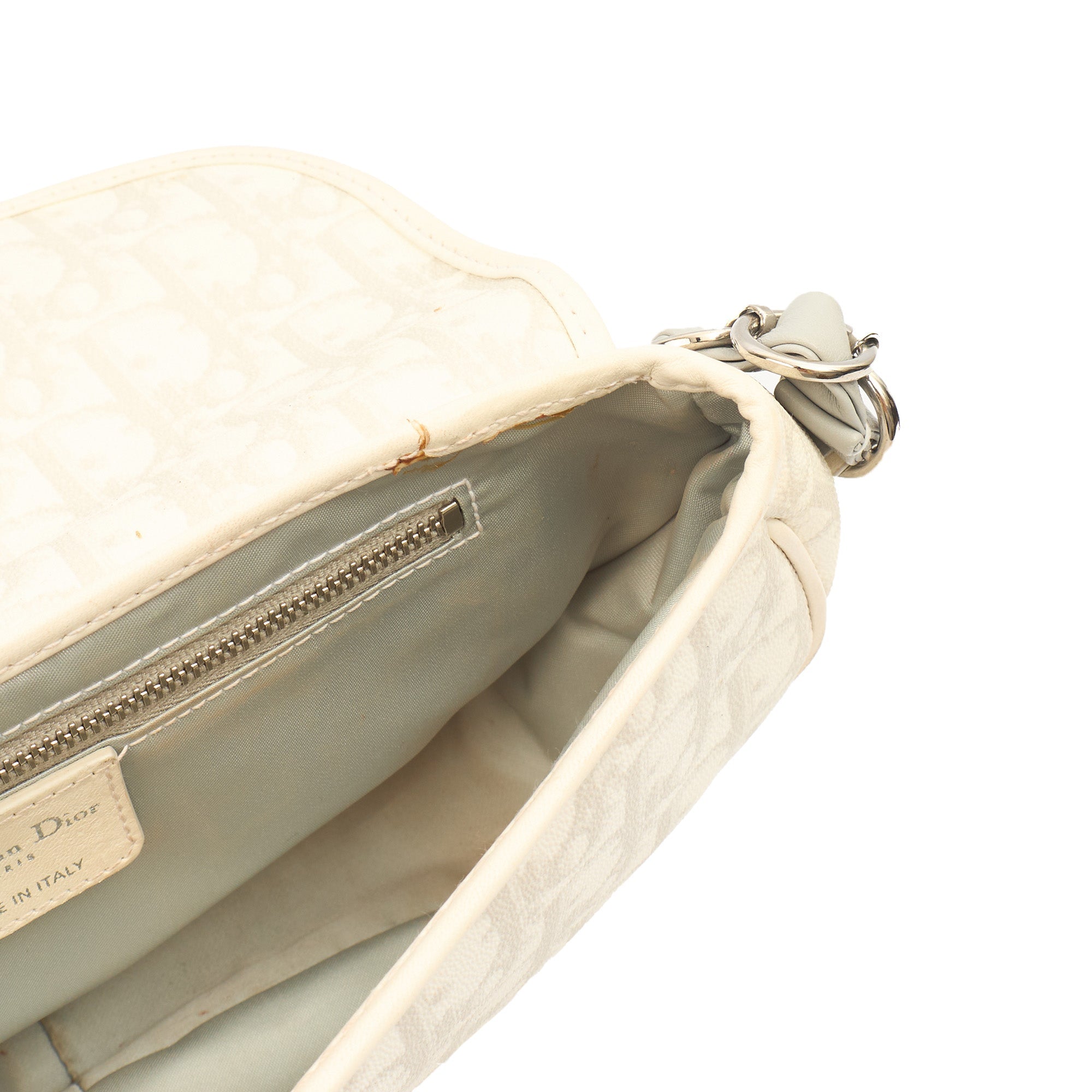 Christian Dior Shoulder Bag Romantique  in White, Leather — Alternate View 7