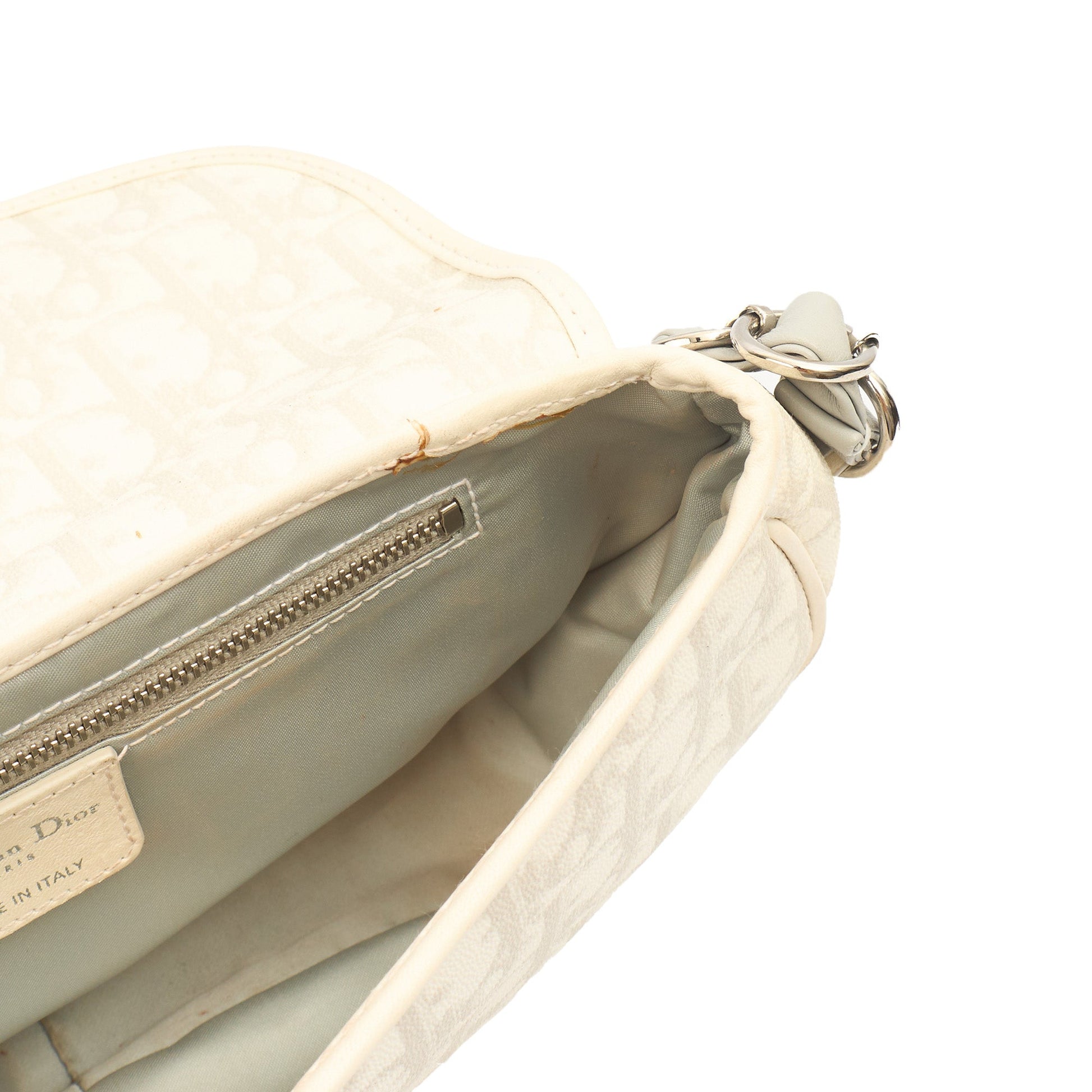 Christian Dior Shoulder Bag Romantique  in White, Leather — Alternate View 14