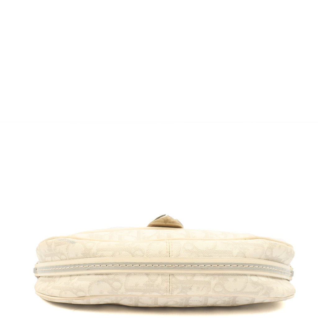 Christian Dior Shoulder Bag Romantique  in White, Leather — Detail View