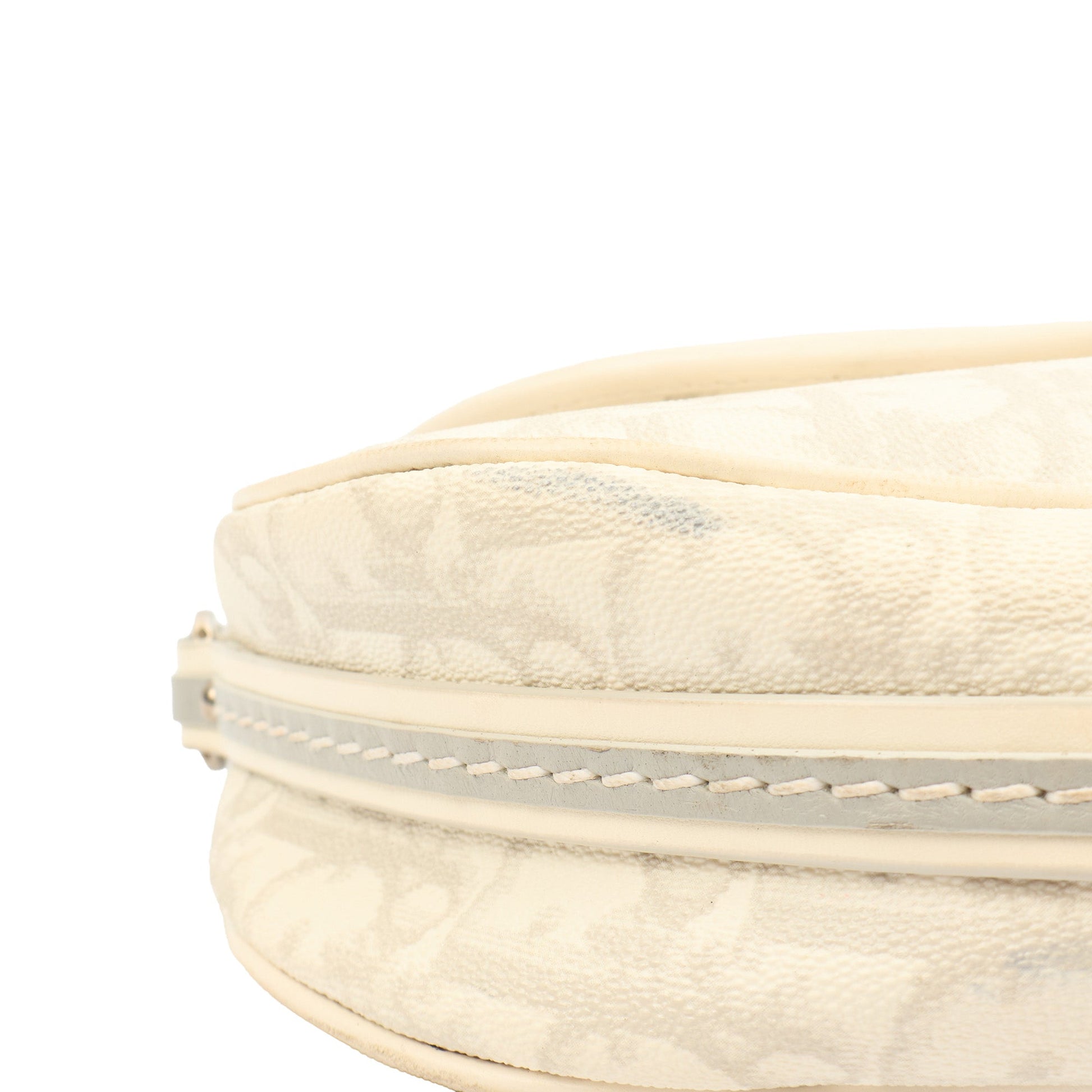 Christian Dior Shoulder Bag Romantique  in White, Leather — Lifestyle View