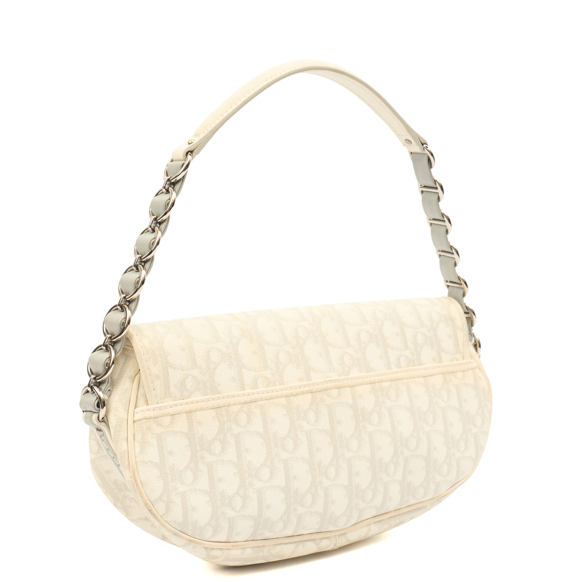 Christian Dior Shoulder Bag Romantique  in White, Leather — Alternate View 10