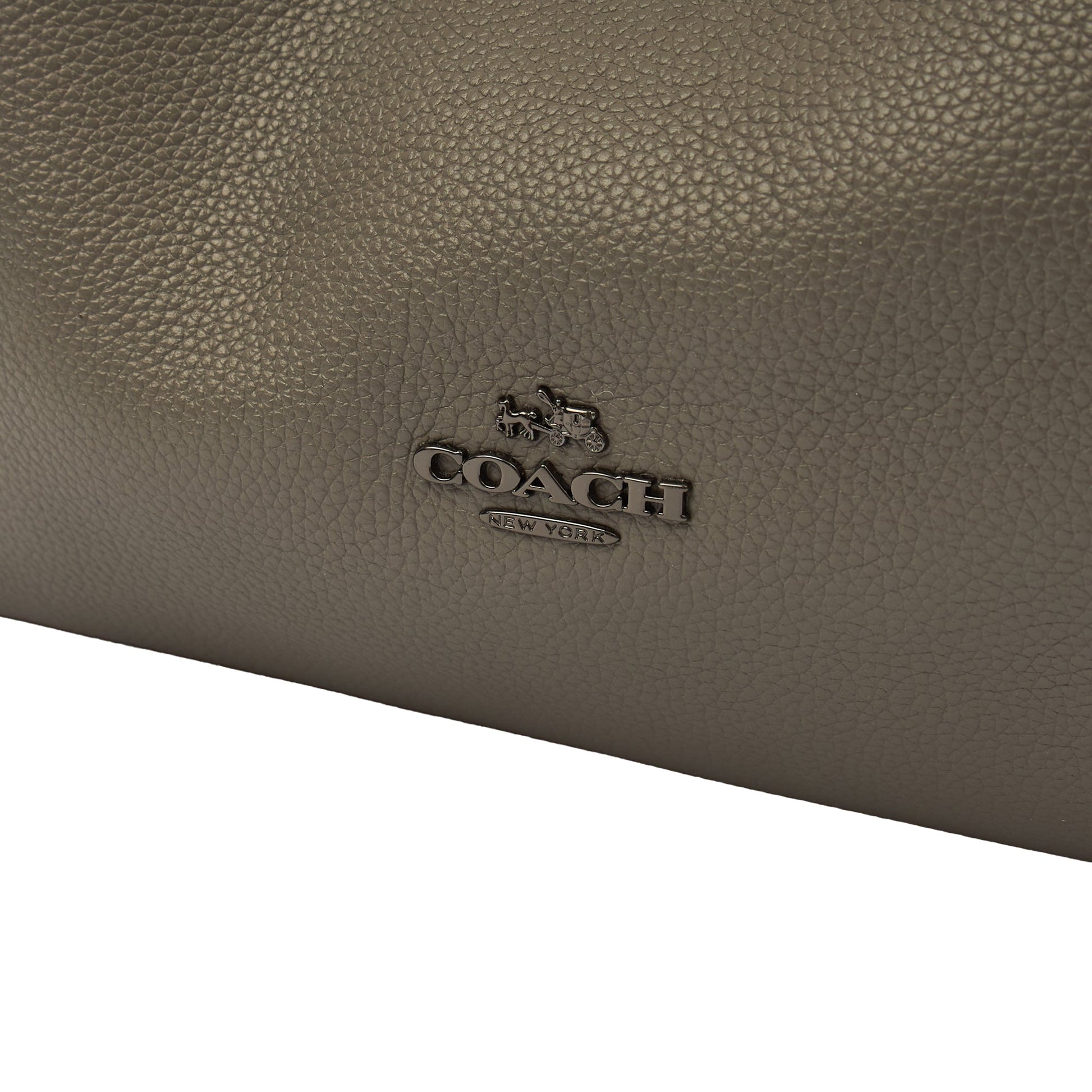 Coach Tote Willow Tote in Grey, Leather — Lifestyle View