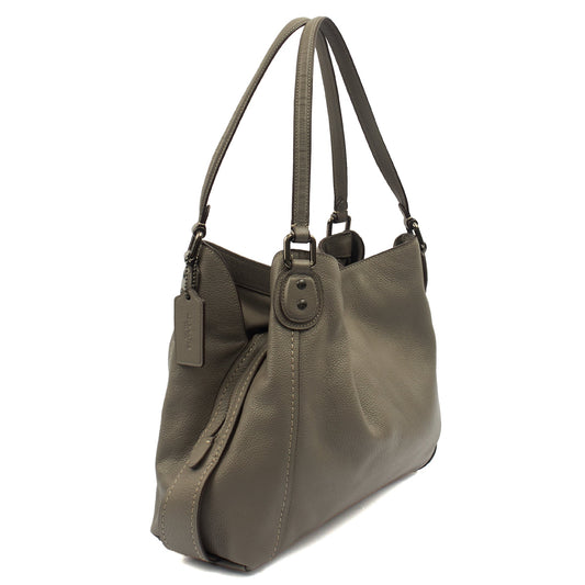 Coach Tote Willow Tote in Grey, Leather — Side View