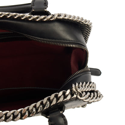 Stella McCartney Top Handle Falabella Mini Tote in Black, Leather — Alternate View 8