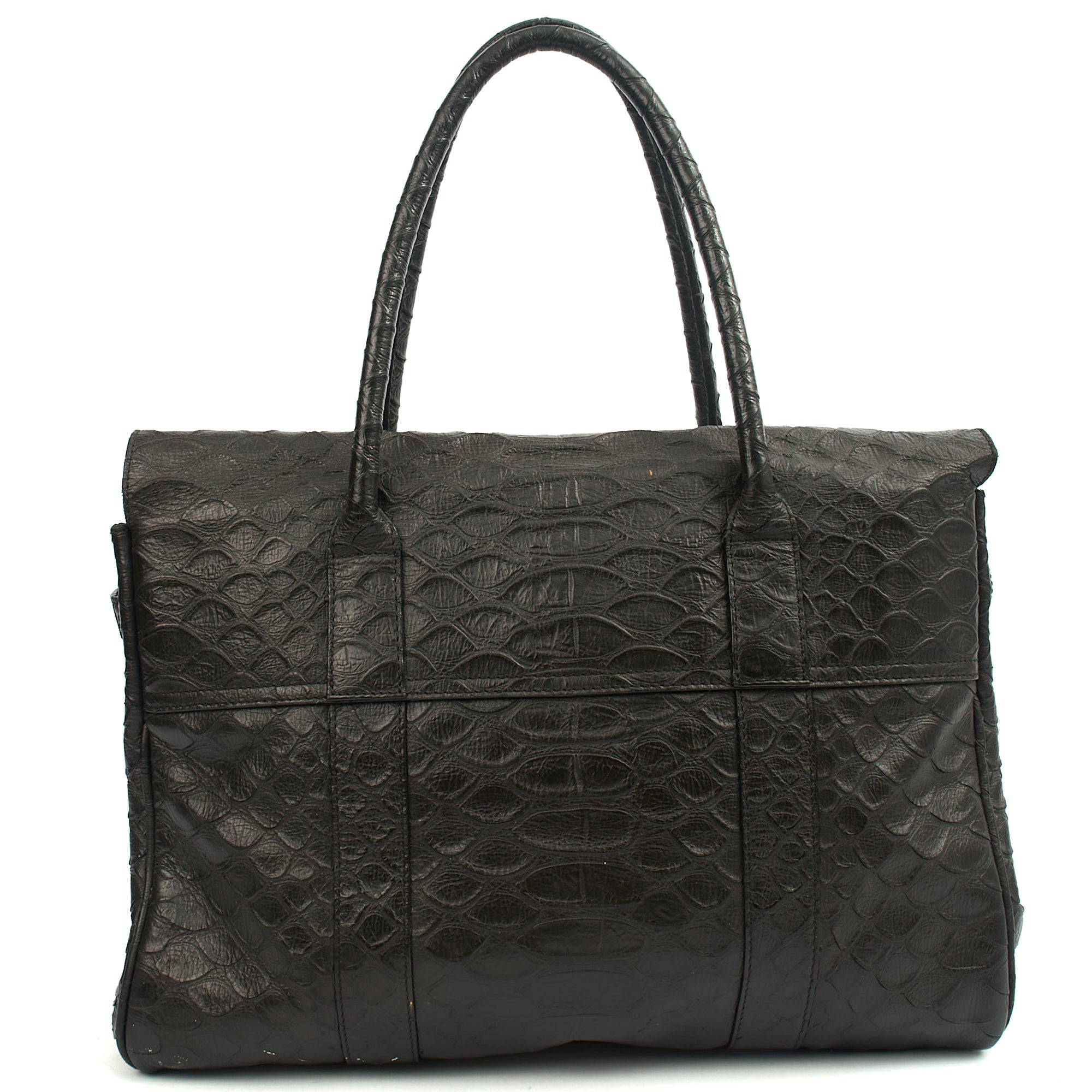 Mulberry Tote Bayswater Heritage in Black, Exotic Effect Leather — Alternate View 9