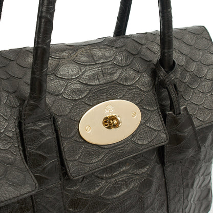 Mulberry Tote Bayswater Heritage in Black, Exotic Effect Leather — Alternate View 12