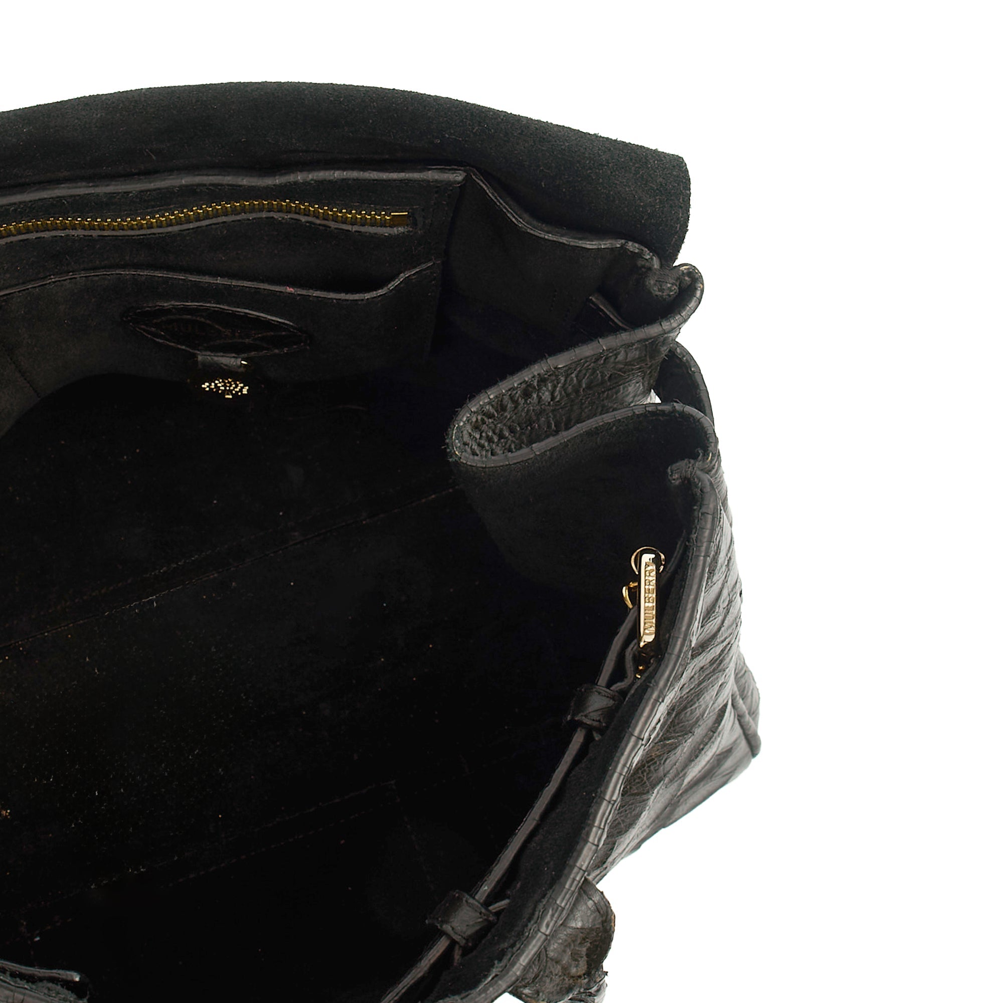 Mulberry Tote Bayswater Heritage in Black, Exotic Effect Leather — Alternate View 17