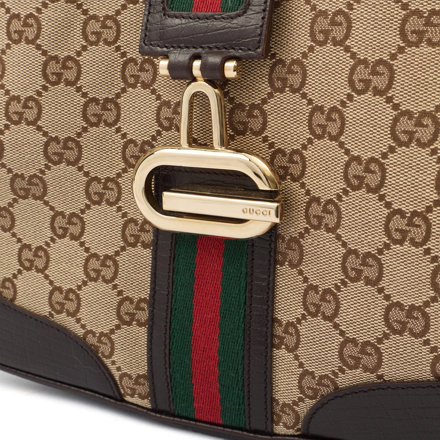 Gucci Shoulder Bag Jackie in Brown, GG Canvas — Alternate View 12