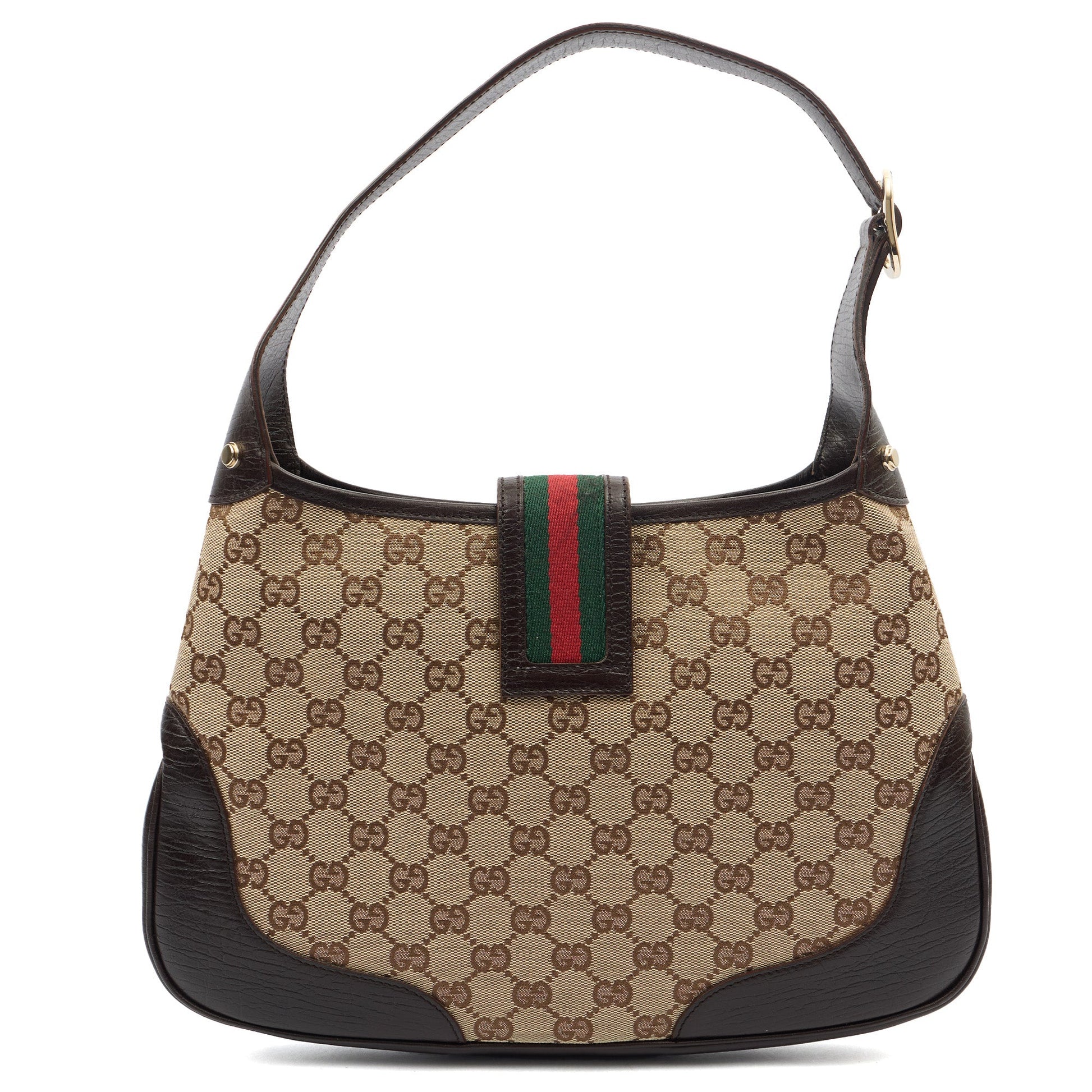 Gucci Shoulder Bag Jackie in Brown, GG Canvas — Alternate View 9