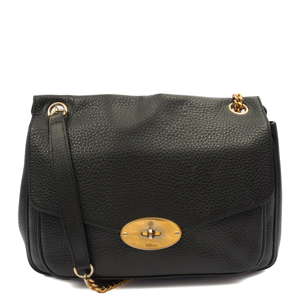 Mulberry Shoulder Bag Darley Shoulder Bag  in Black, Leather — Front View