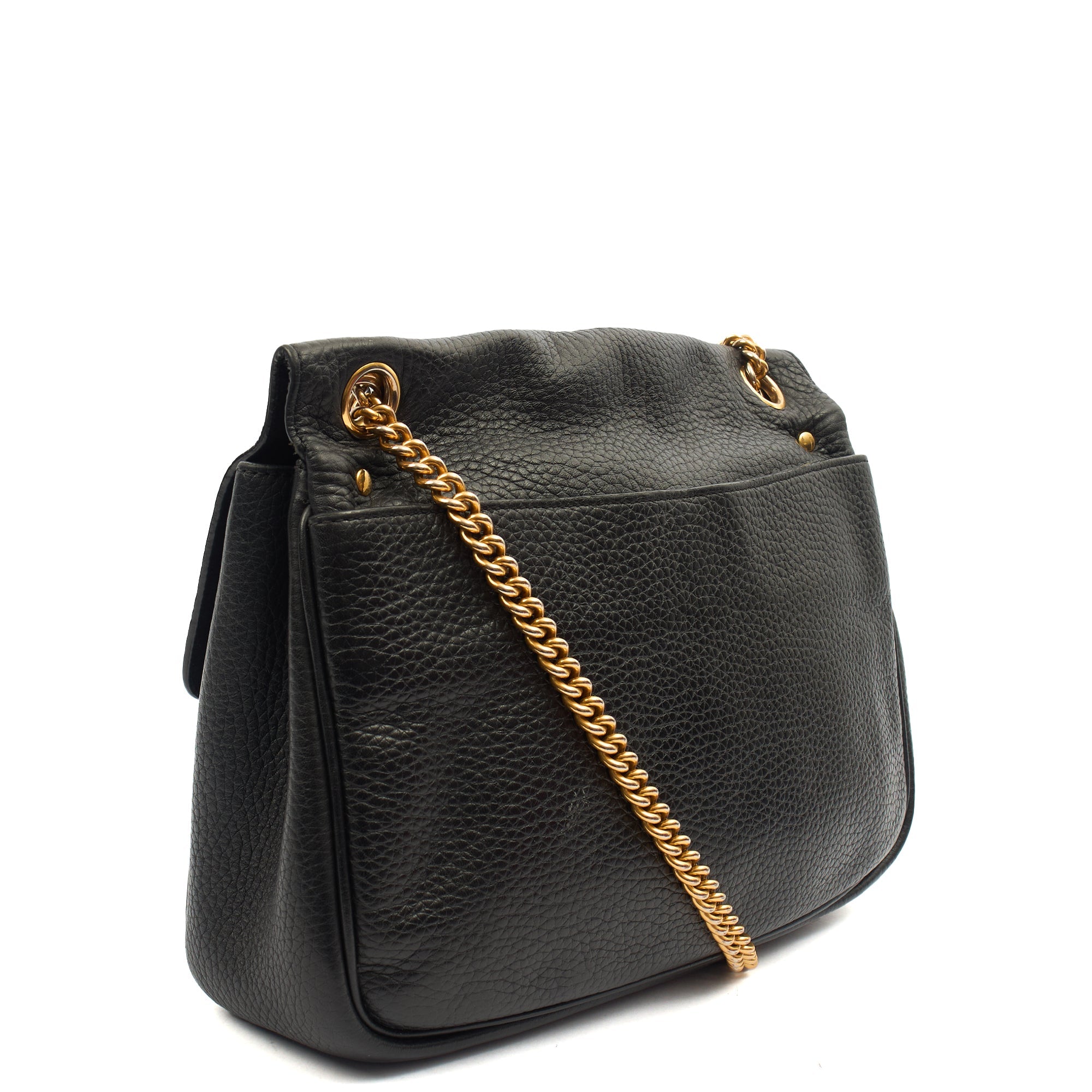 Mulberry Shoulder Bag Darley Shoulder Bag  in Black, Leather — Side View