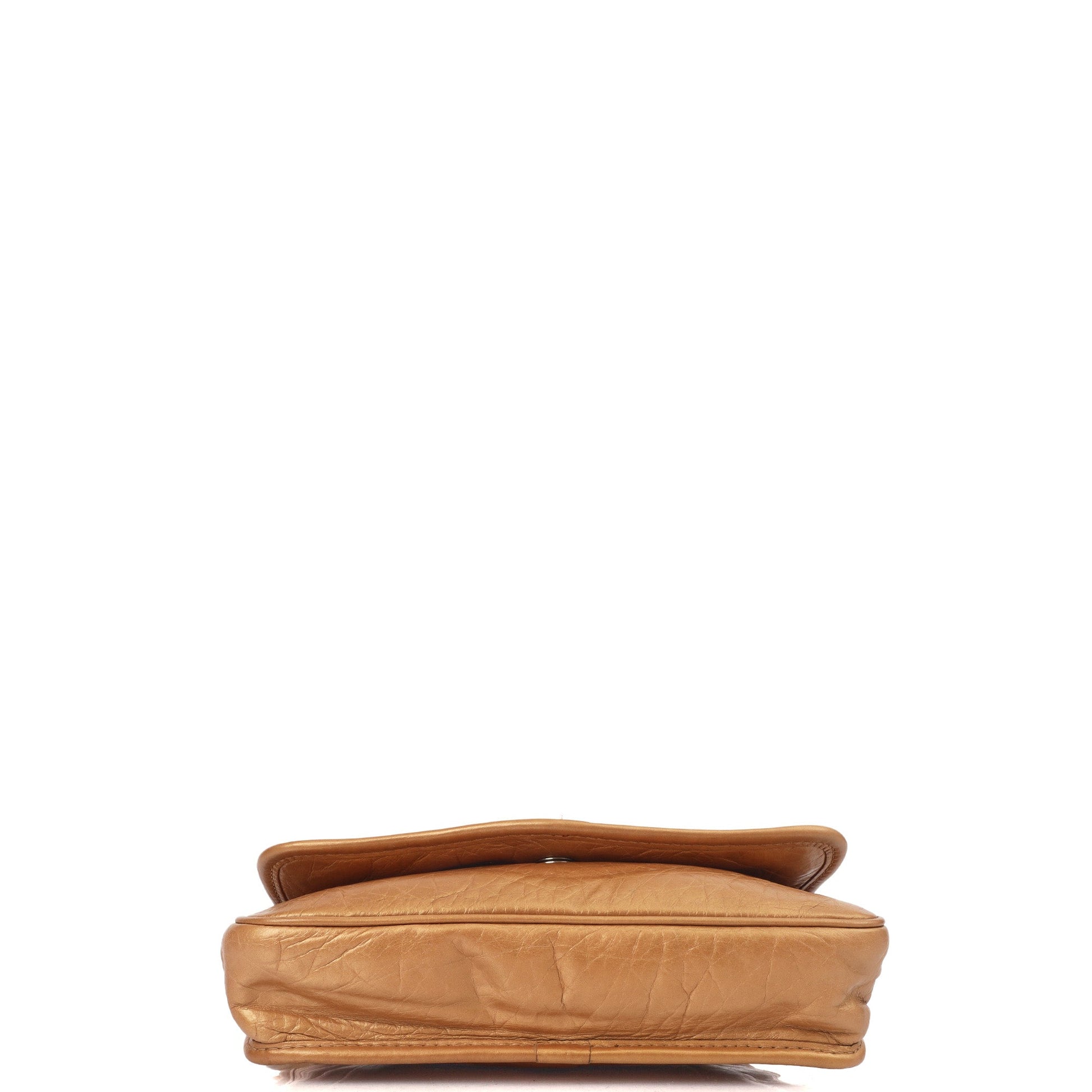 Chanel Shoulder Bag Vintage Shoulder Bag in Metallic, Calfskin Leather — Alternate View 13