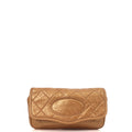 Chanel Shoulder Bag Vintage Shoulder Bag in Metallic, Calfskin Leather — Front View