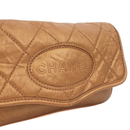 Chanel Shoulder Bag Vintage Shoulder Bag in Metallic, Calfskin Leather — Alternate View 7