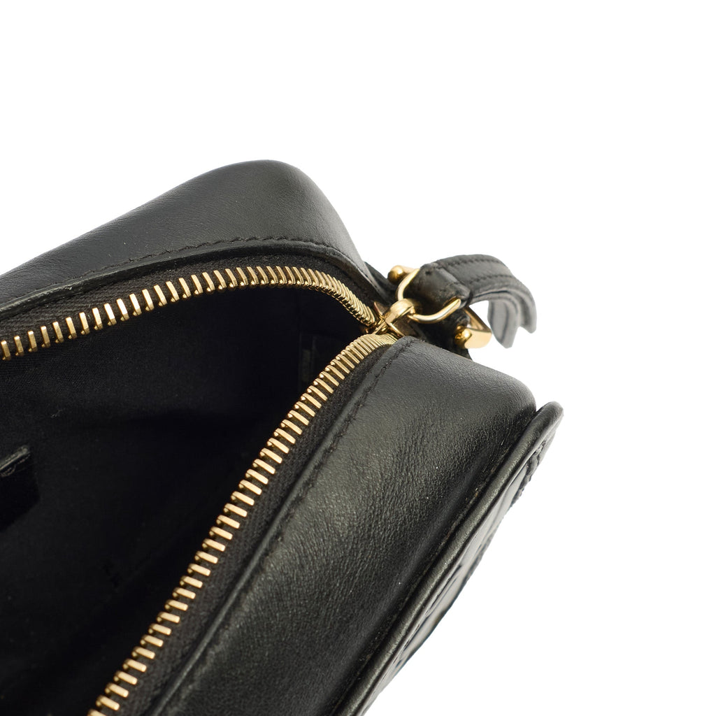 Fendi Cross Body Crossbody in Black, Leather — Detail View