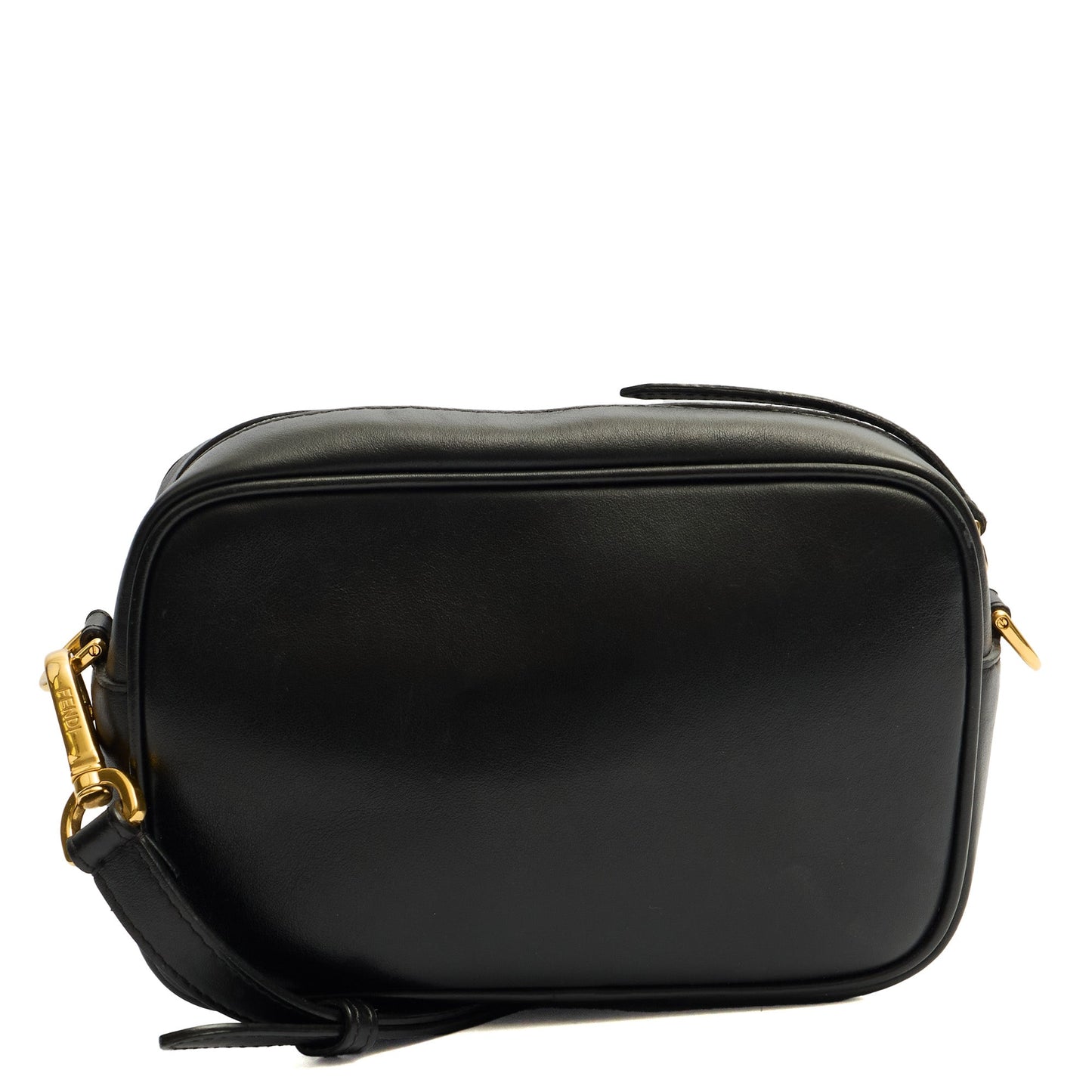 Fendi Cross Body Crossbody in Black, Leather — Back View