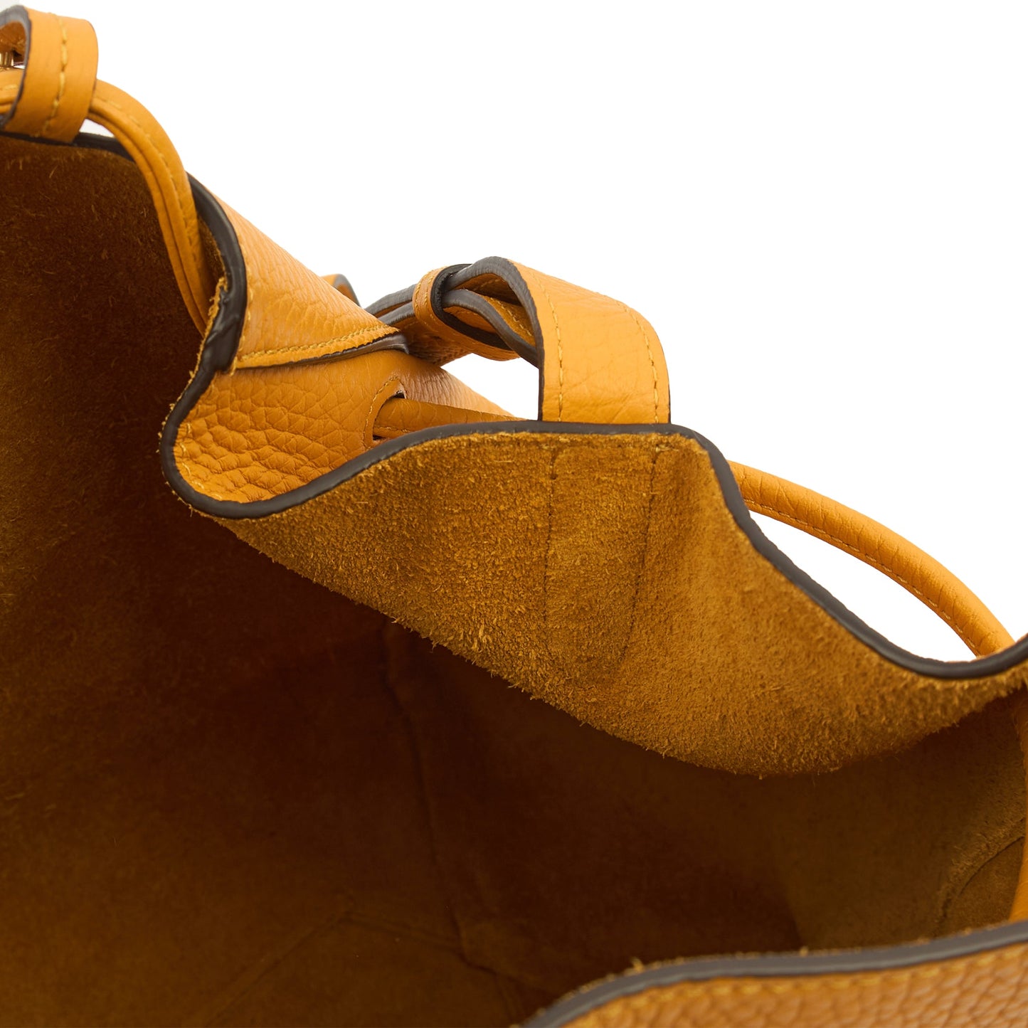 Mulberry Tote Millie Tote in Yellow, Calfskin Leather — Detail View