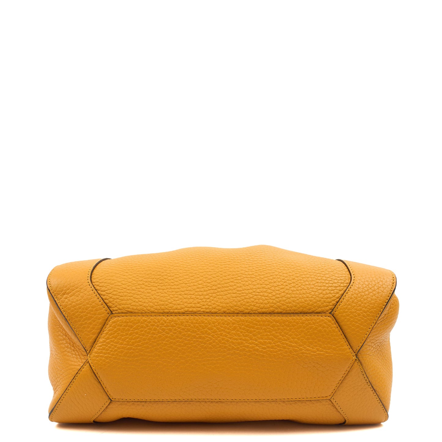 Mulberry Tote Millie Tote in Yellow, Calfskin Leather — Top View