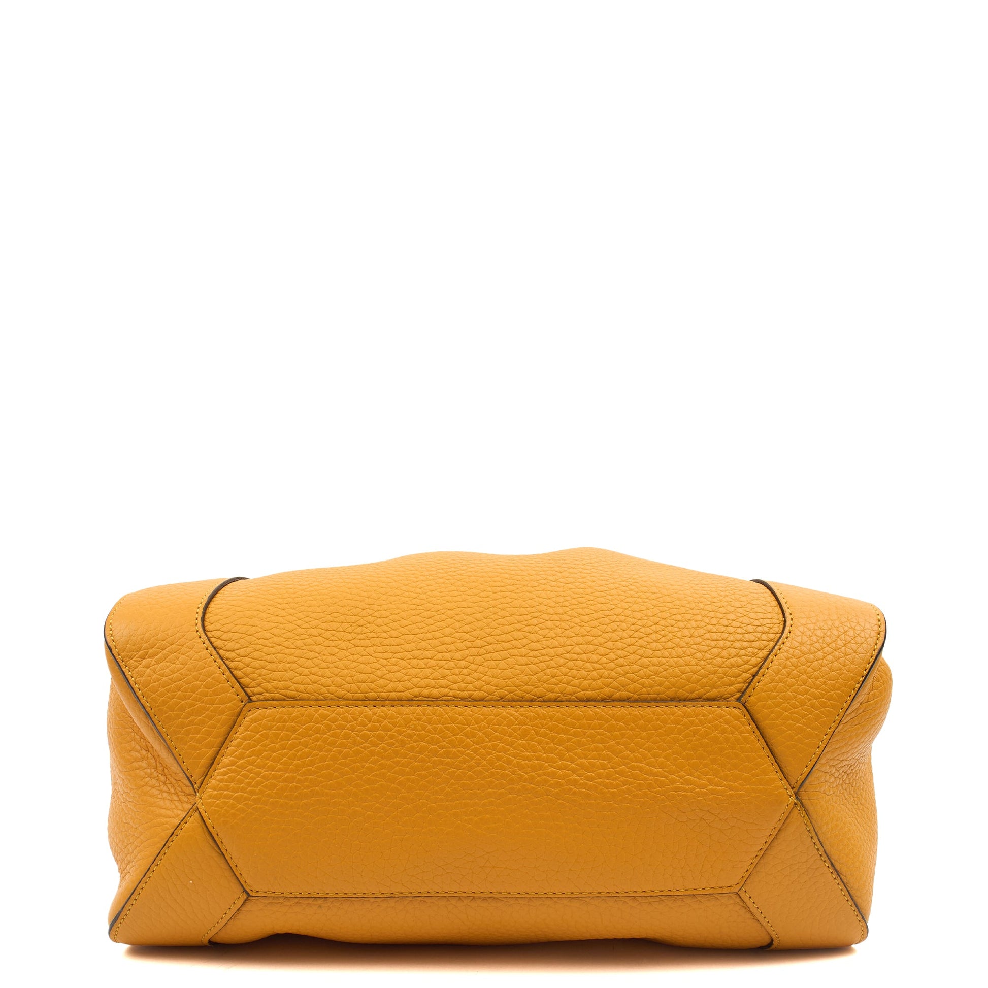 Mulberry Tote Millie Tote in Yellow, Calfskin Leather — Top View
