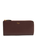 Mulberry Purse Wallet in Oxblood, Leather — Front View