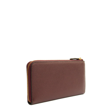 Mulberry Purse Wallet in Oxblood, Leather — Side View