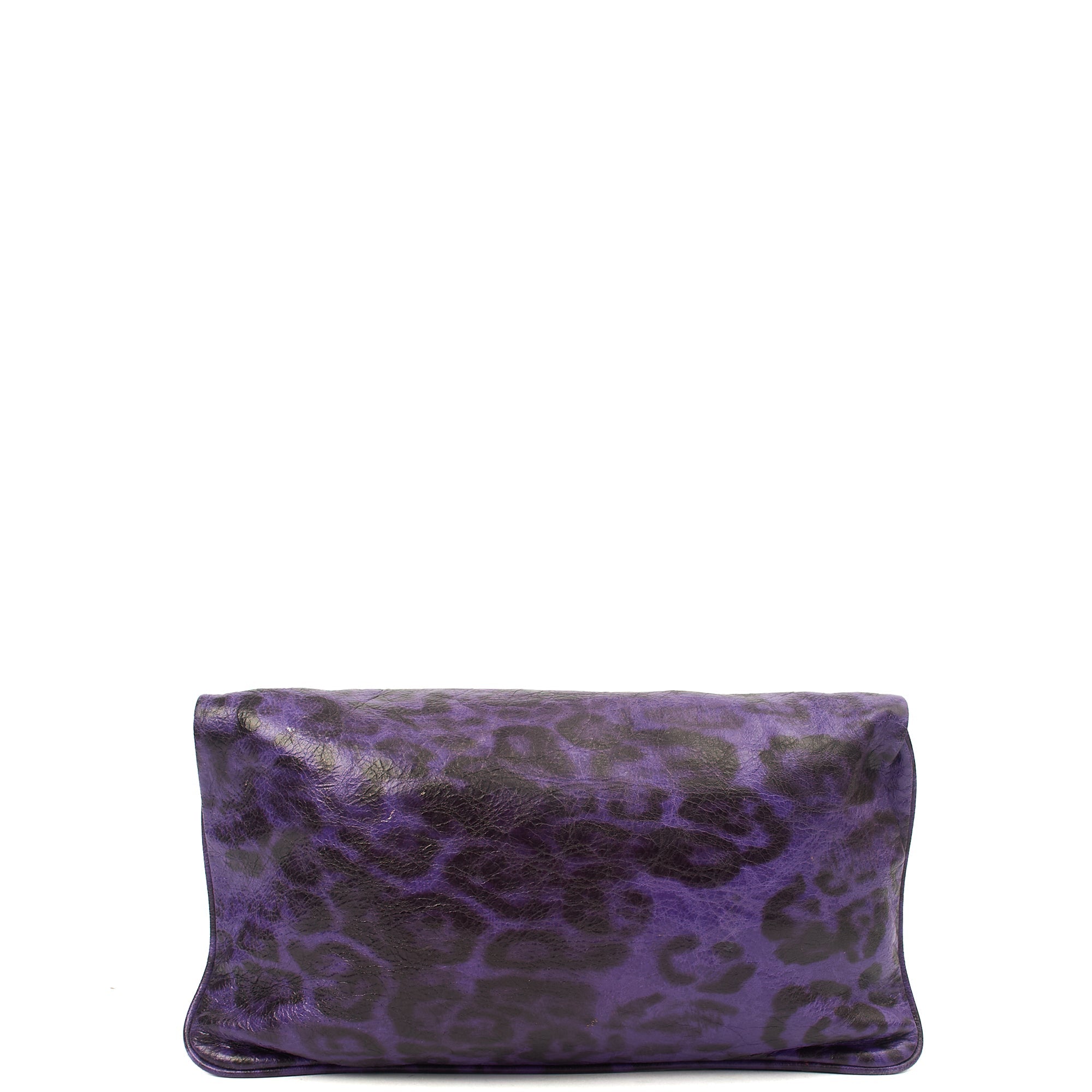 Mulberry Clutch Mitzy Clutch in Print, Calfskin Leather — Back View