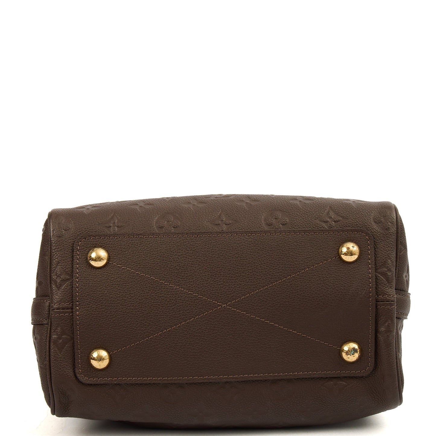 Louis Vuitton Top Handle Speedy Bandouliere 30 in Monogram, Empreinte Leather — Detail View