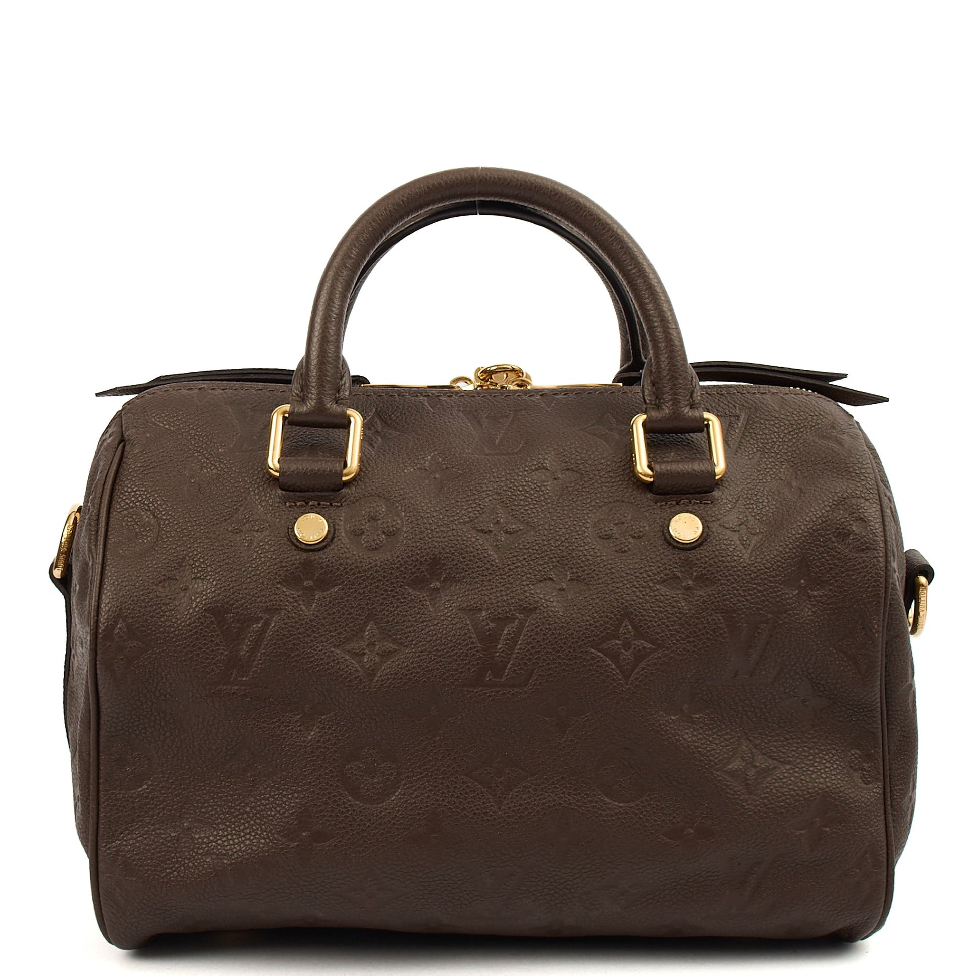 Louis Vuitton Top Handle Speedy Bandouliere 30 in Monogram, Empreinte Leather — Top View