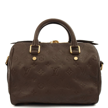 Louis Vuitton Top Handle Speedy Bandouliere 30 in Monogram, Empreinte Leather — Top View