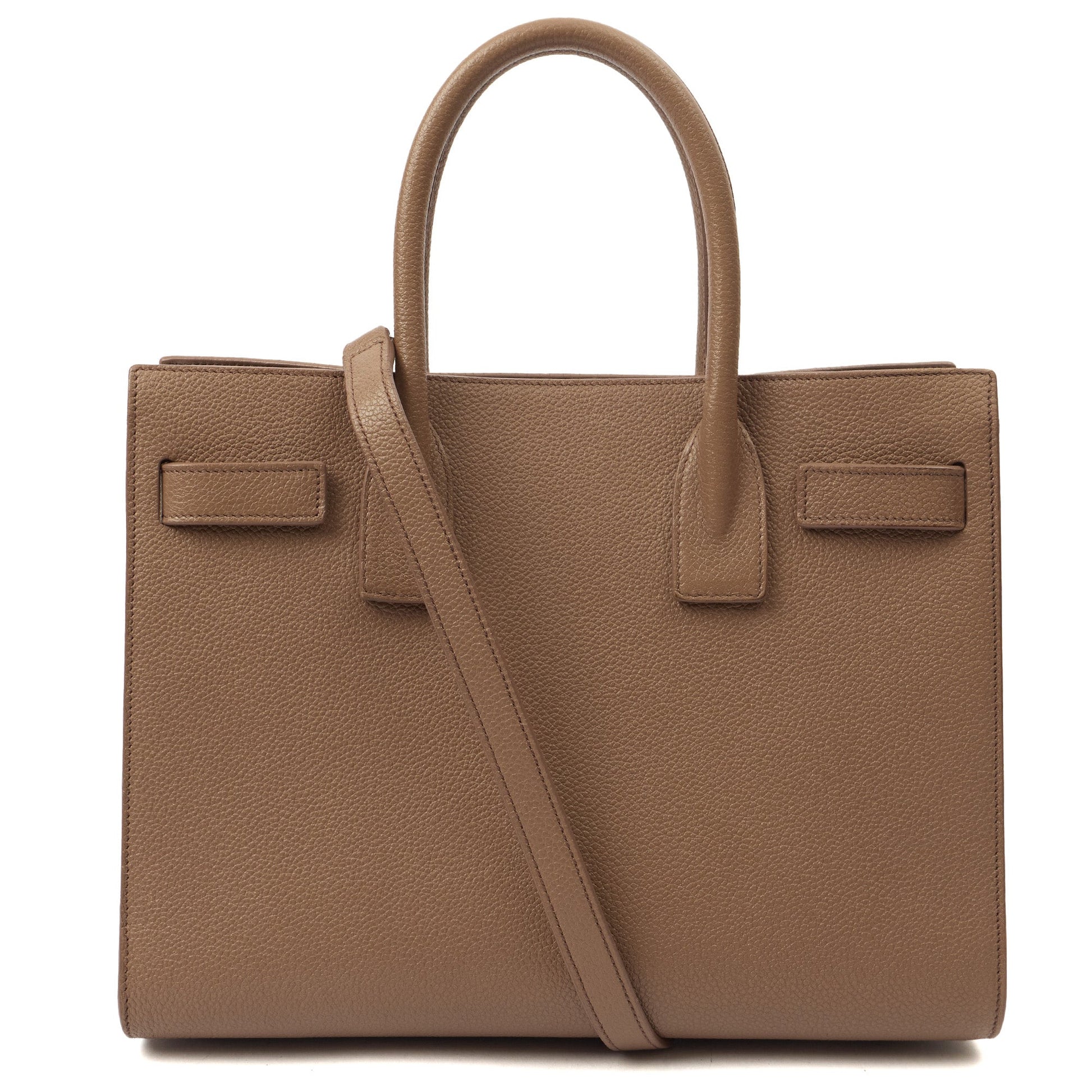 Saint Laurent Tote Sac de Jour Baby in Pink, Leather — Back View