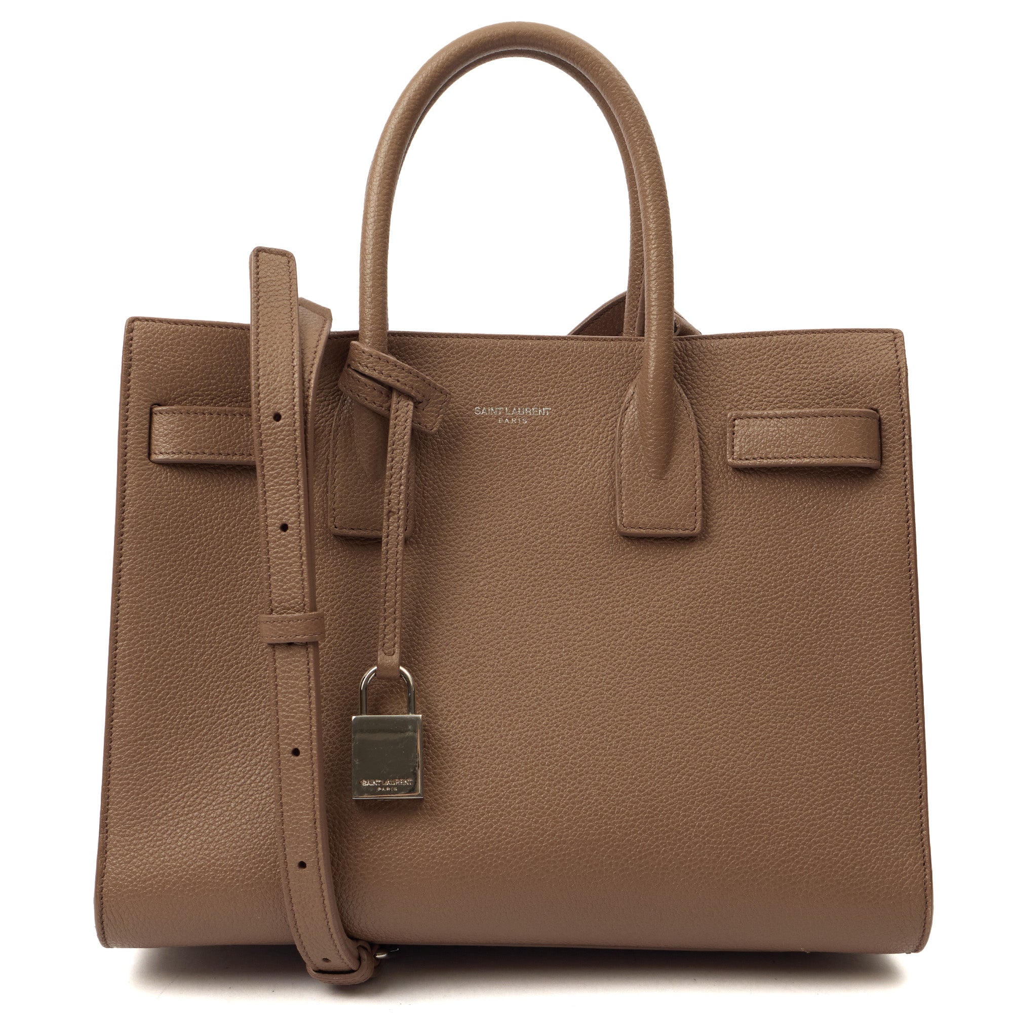 Saint Laurent Tote Sac de Jour Baby in Pink, Leather — Alternate View 7