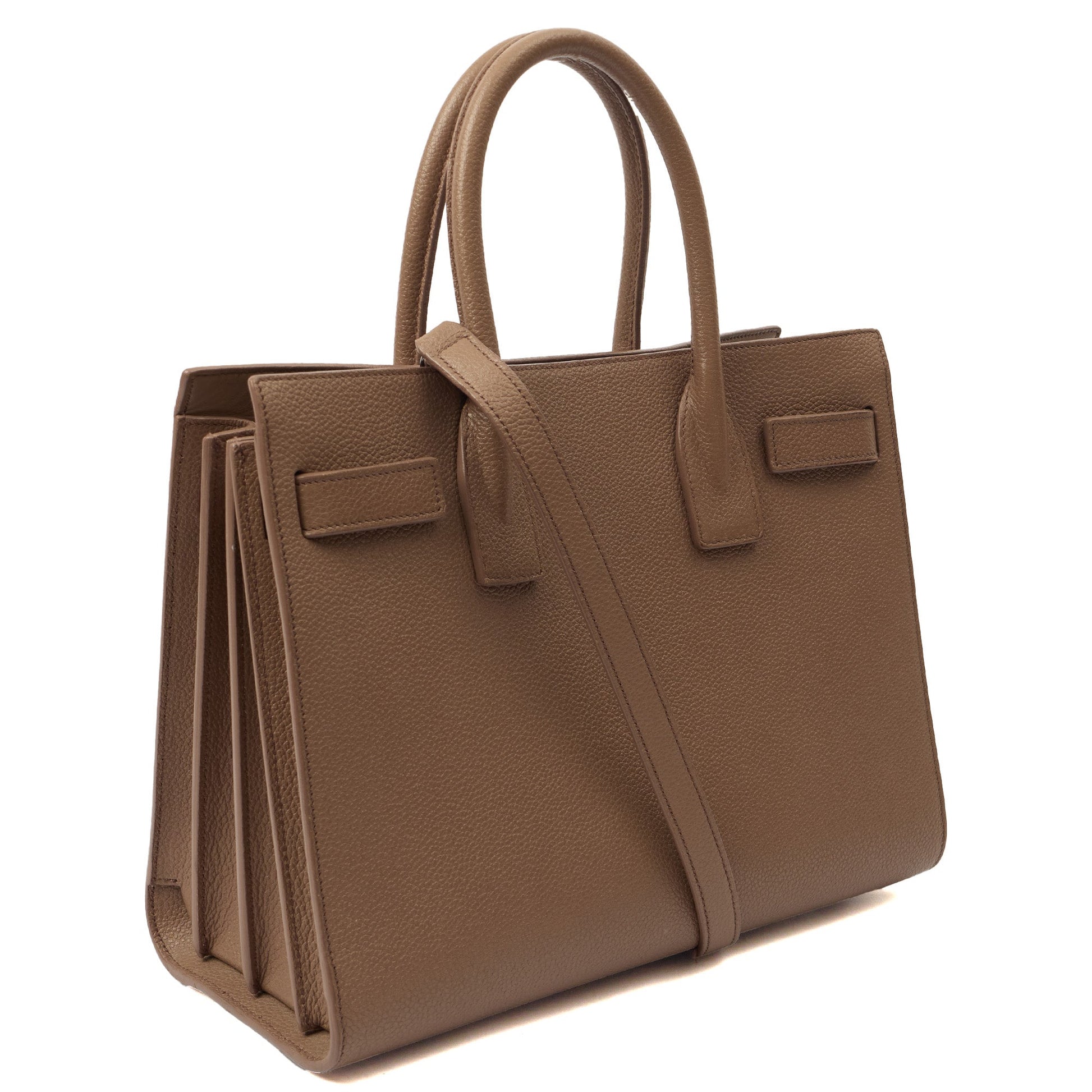 Saint Laurent Tote Sac de Jour Baby in Pink, Leather — Side View