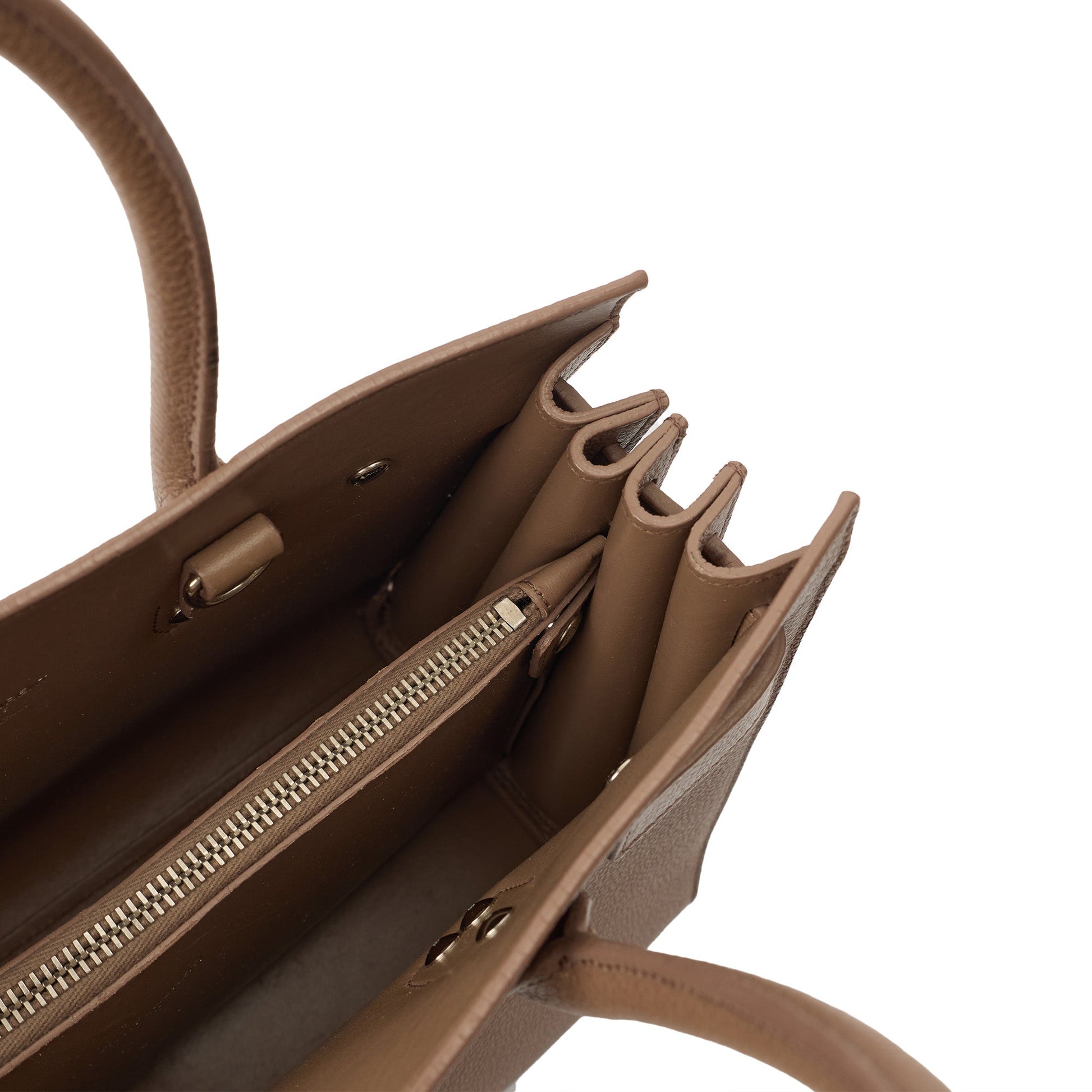 Saint Laurent Tote Sac de Jour Baby in Pink, Leather — Alternate View 17