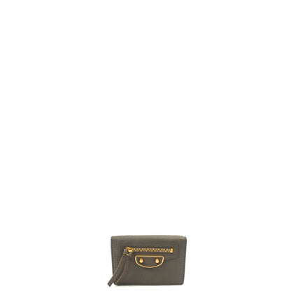 Balenciaga Wallet Wallet in Grey, Veau (Calfskin) — Front View