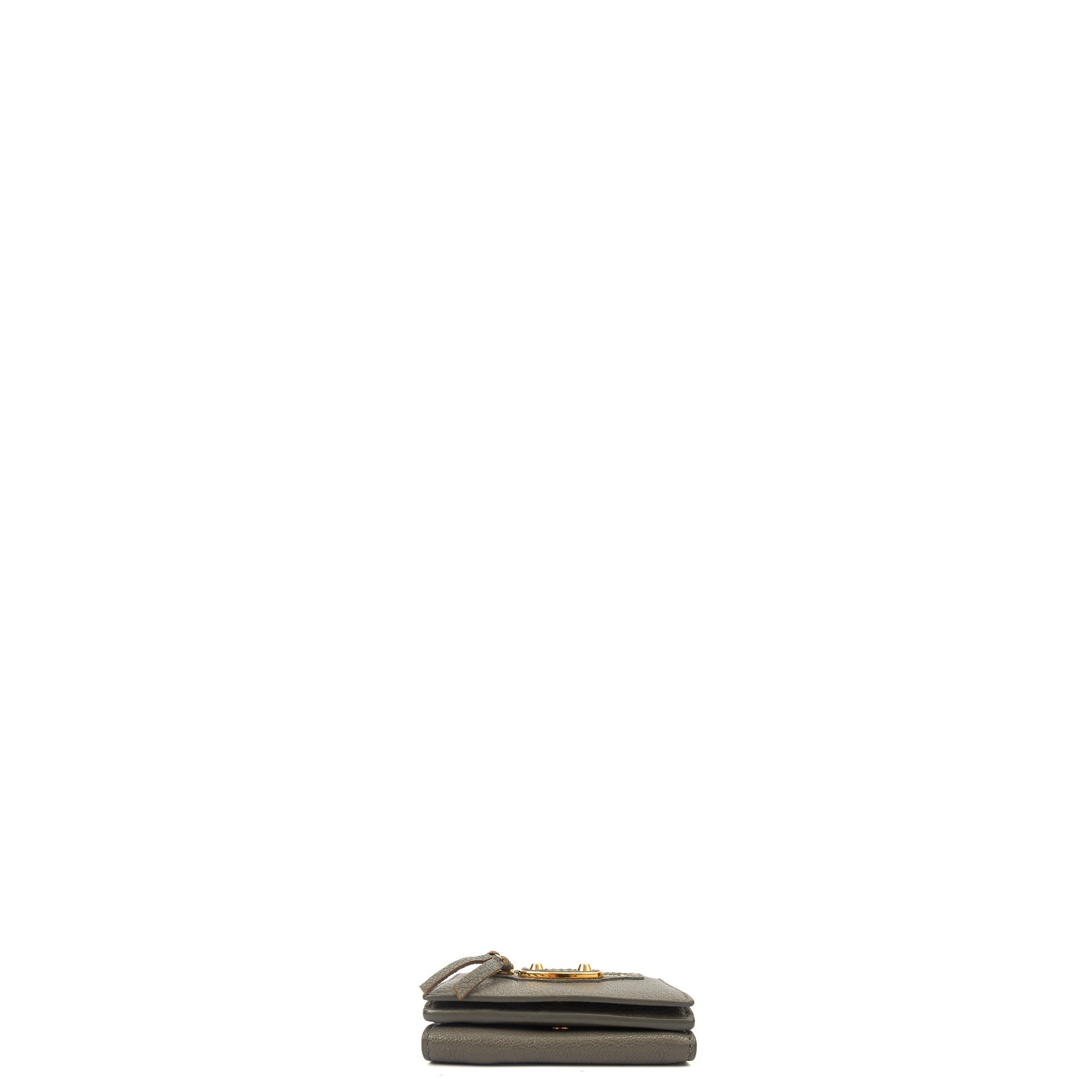 Balenciaga Wallet Wallet in Grey, Veau (Calfskin) — Top View