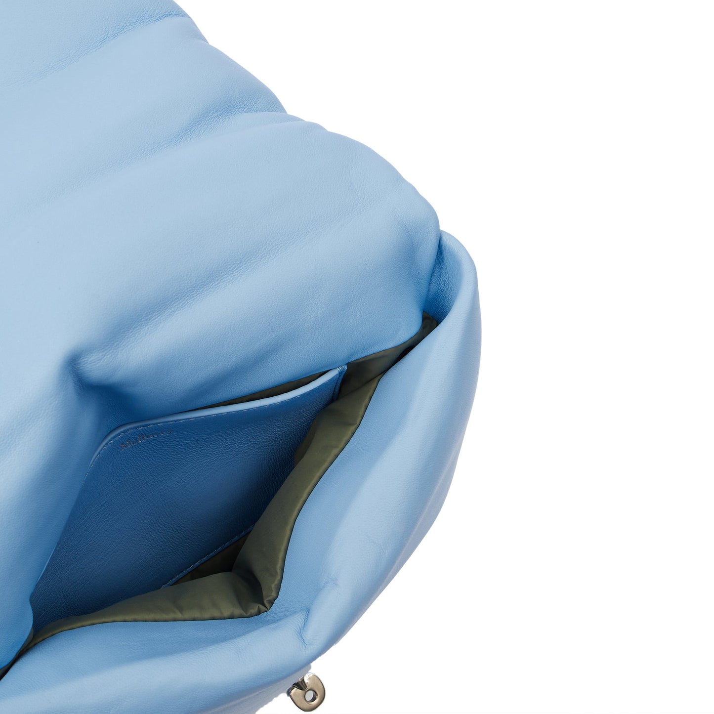 Mulberry Cross Body Little Softie in Cornflour, Calfskin Leather — Detail View