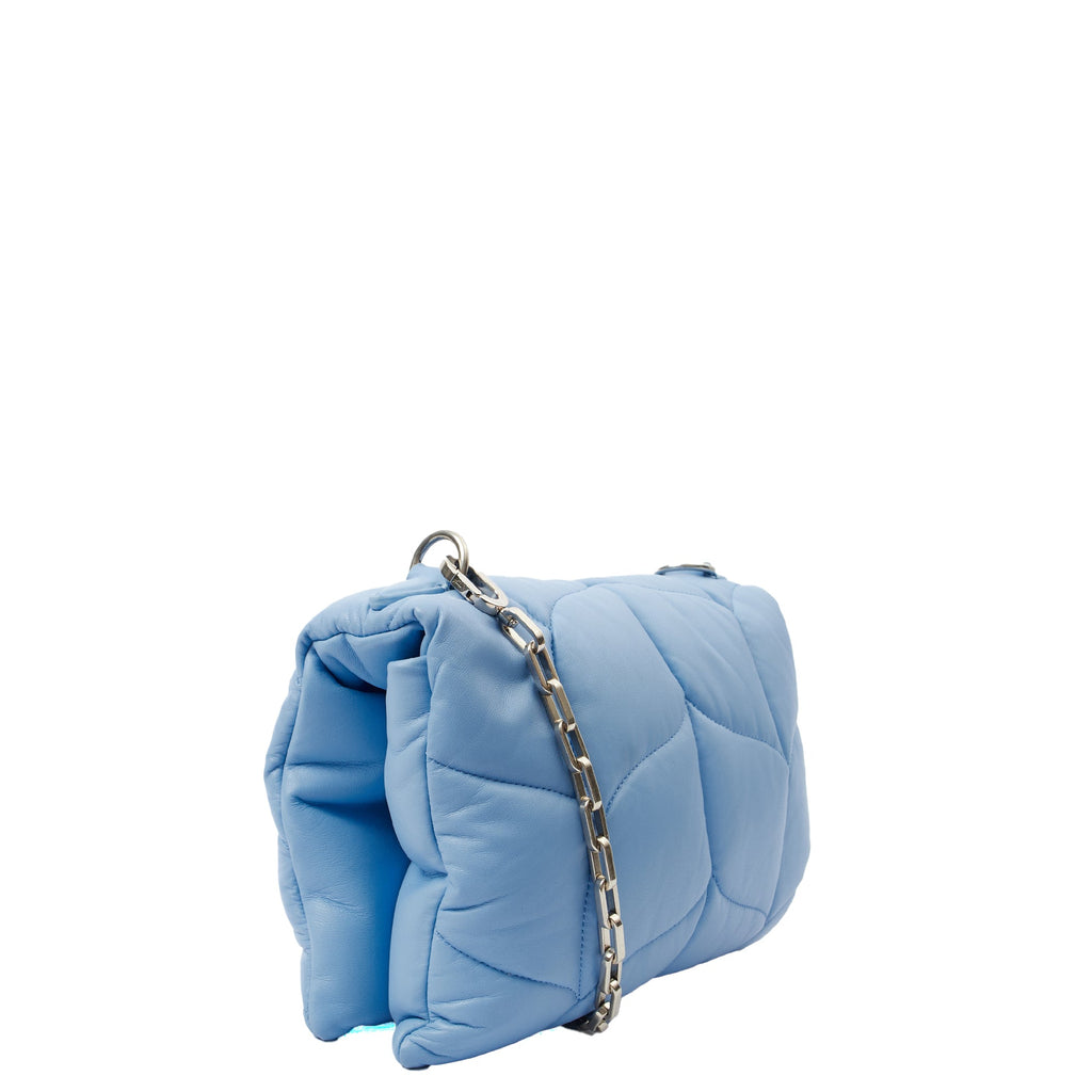 Mulberry Cross Body Little Softie in Cornflour, Calfskin Leather — Side View
