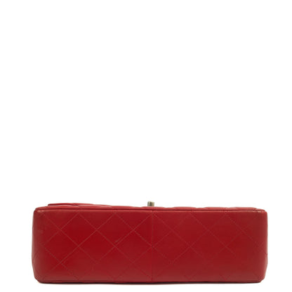 Chanel Shoulder Bag Classic Double Flap - Large in Red, Lambskin Leather — Alternate View 15