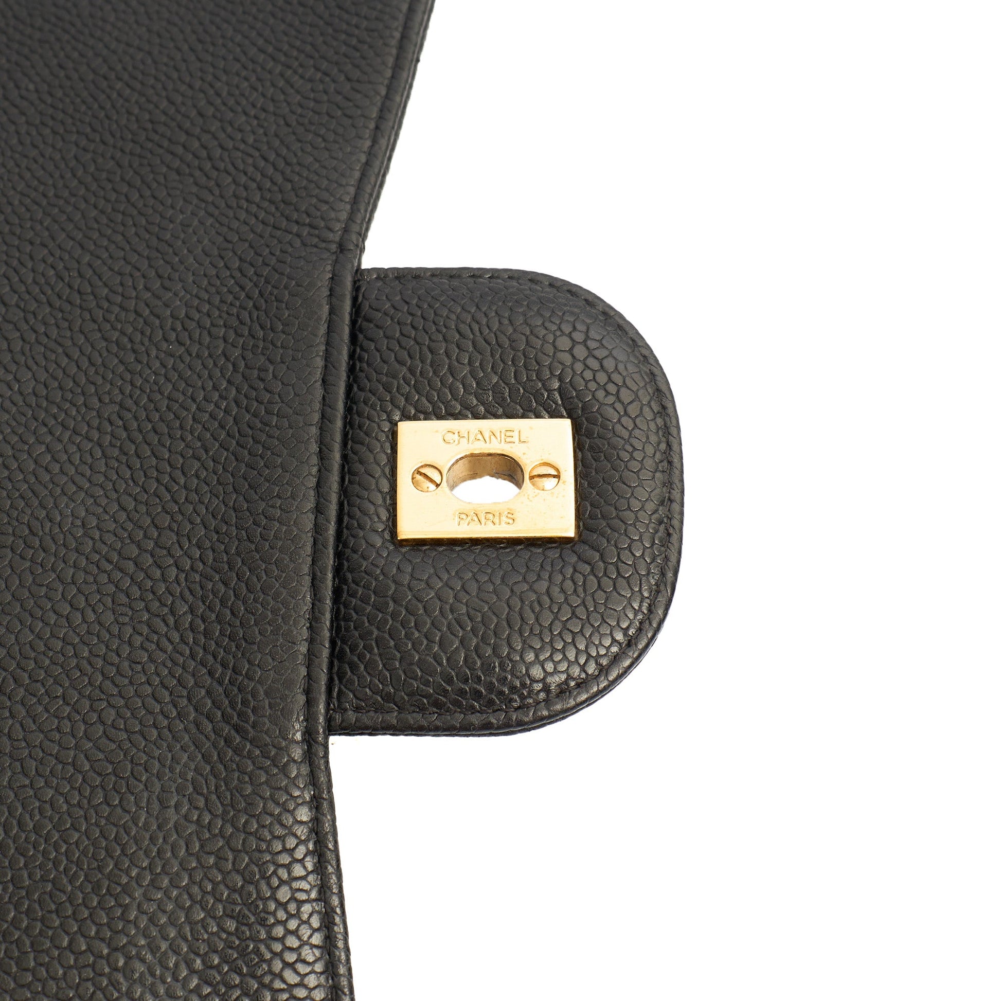 Chanel Shoulder Bag Classic Single Flap - Maxi in Black, Caviar Leather — Alternate View 11