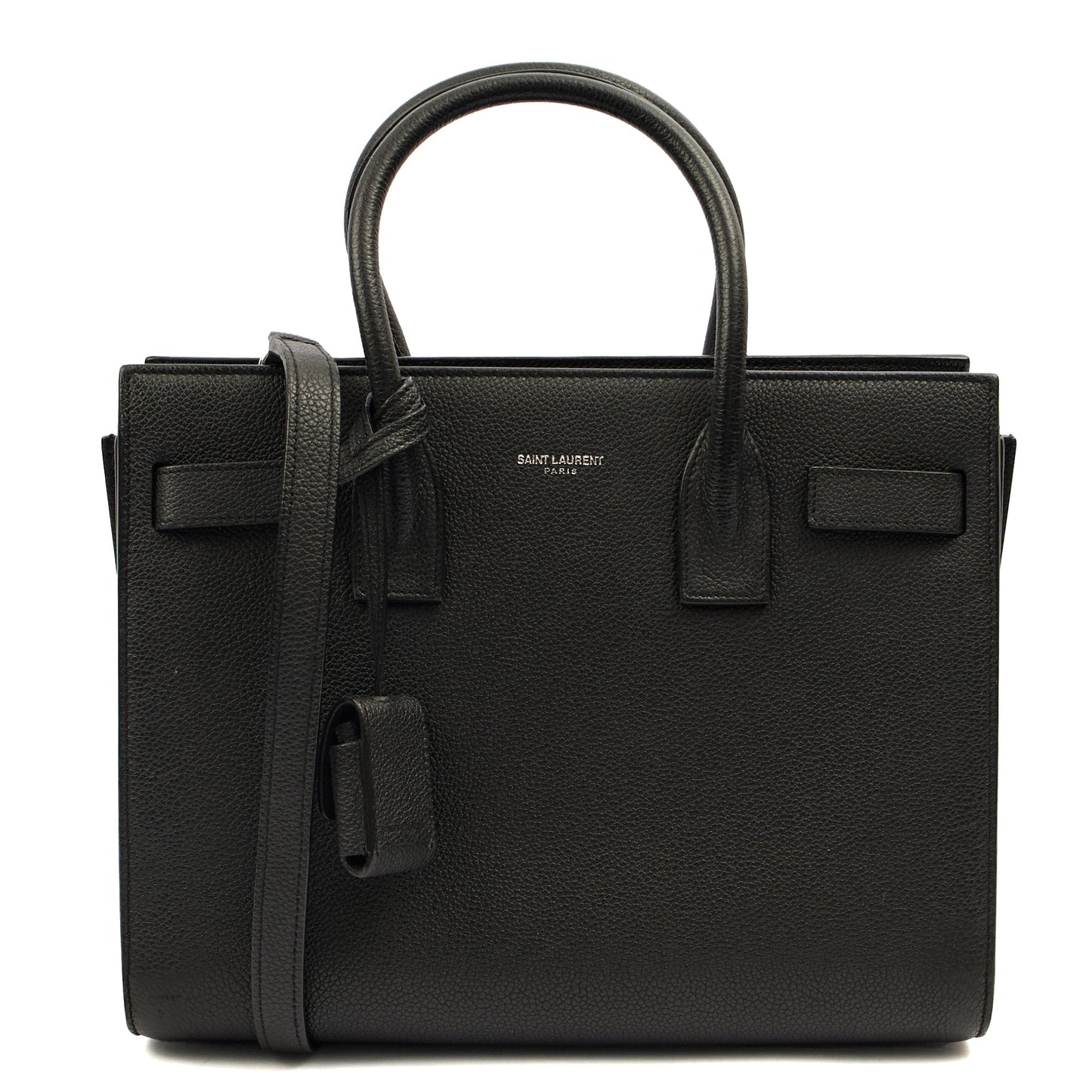 Saint Laurent Tote Sac de Jour Baby in Black, Leather — Alternate View 7