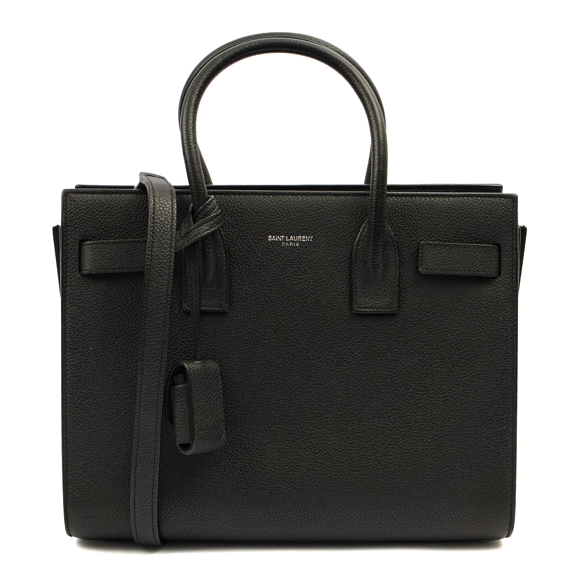 Saint Laurent Tote Sac de Jour Baby in Black, Leather — Alternate View 7