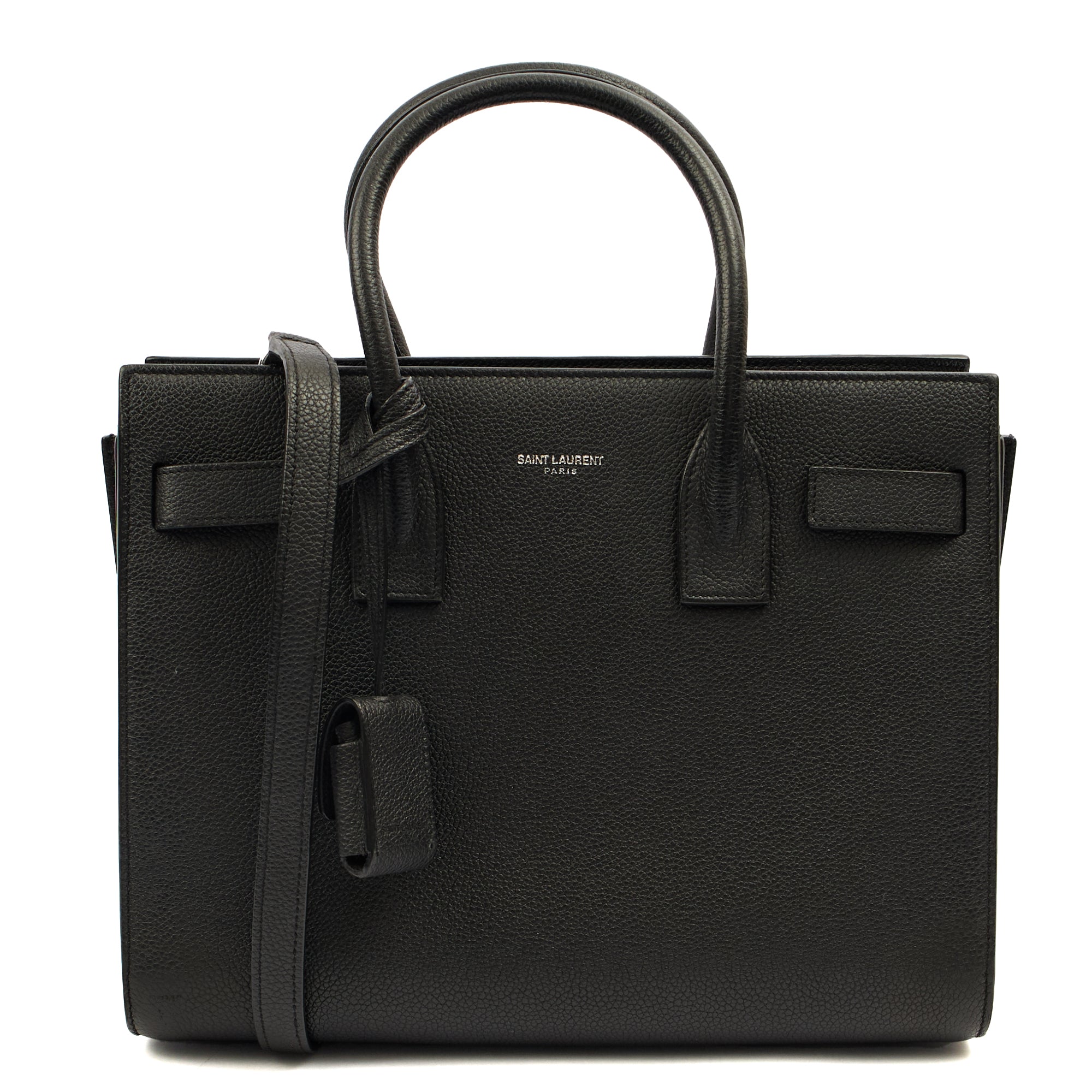 Saint Laurent Tote Sac de Jour Baby in Black, Leather — Alternate View 7