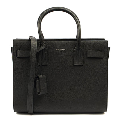 Saint Laurent Tote Sac de Jour Baby in Black, Leather — Alternate View 7